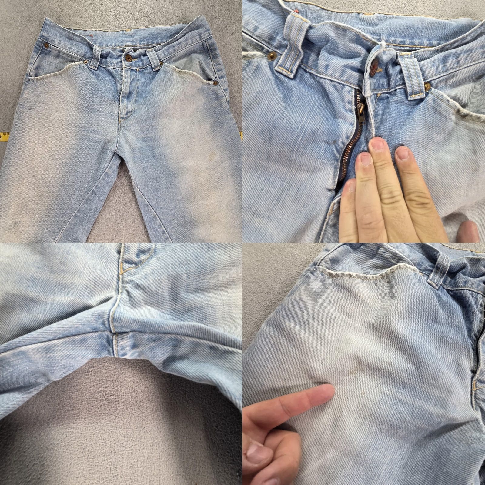 Levi's Levis Jeans Mens Blue Light Wash Regular Twisted Flap 28x30 Inseam 30 Cotton Denim Z​ip Pockets Casual Tapered Size US 28 / EU 44 - 9 Thumbnail
