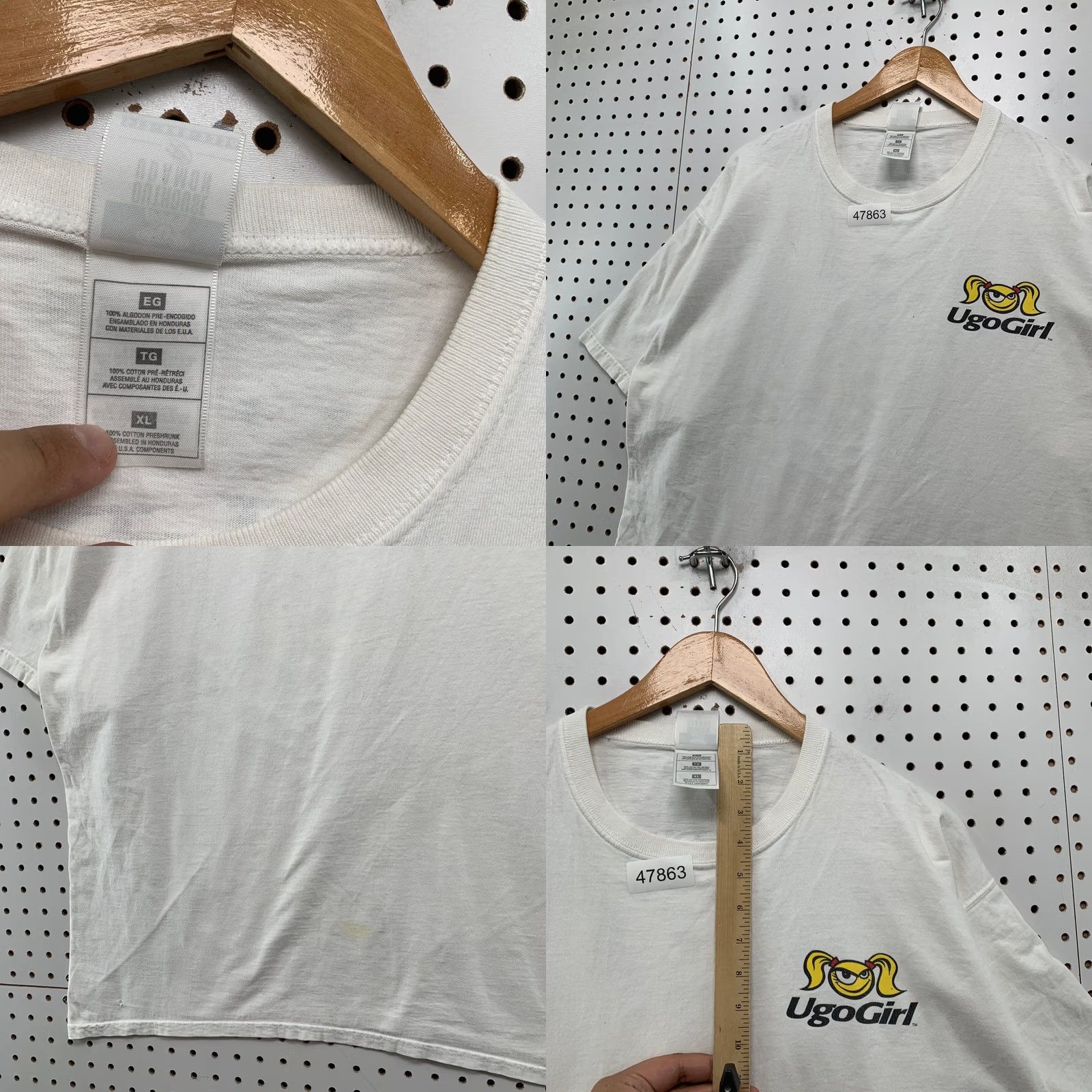 Vintage VINTAGE UGO Girl T Shirt Mens XL White Ugogirl Party Like A Girl Shirt Mens XL White Ugogirl 90s Beer Funny Event Summer Spring Mens Size US XL / EU 56 / 4 - 8 Thumbnail