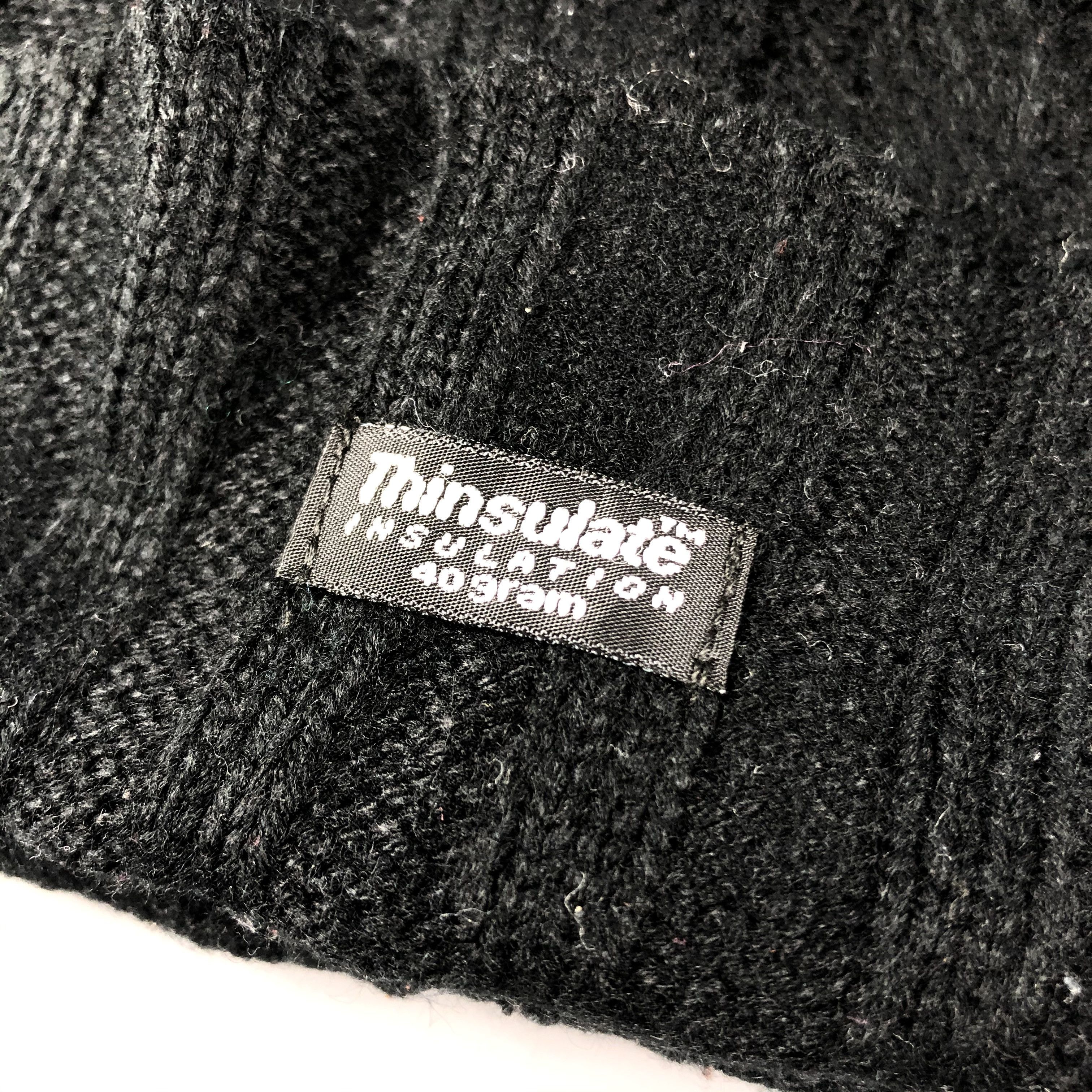 Vintage Thinsulate Black Beanie Snow Hat Snow Cap -D1022 Size ONE SIZE - 5 Thumbnail