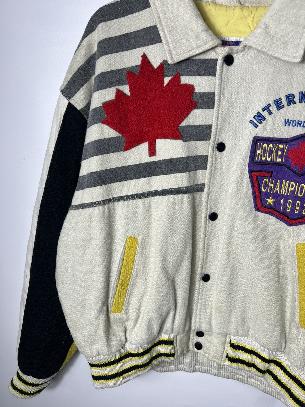NHL Vintage 92 Campri International Hockey League Varsity Jacket Size US M / EU 48-50 / 2 - 3 Thumbnail