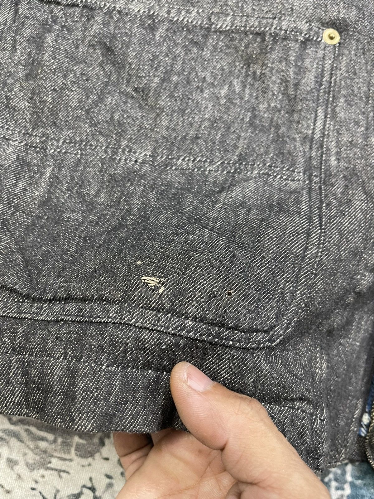 Japanese Brand Vtg Outline Chambray Flannel Lining Chore Jackets Size US M / EU 48-50 / 2 - 13 Thumbnail