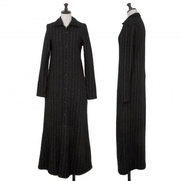 Yohji Yamamoto Long Vintage Wool Striped Coat-dmc Size US M / EU 48-50 / 2 - 1 Thumbnail