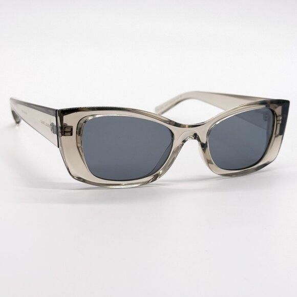 Saint Laurent Paris NEW SAINT LAURENT SUNGLASSES SL593 003 BEIGE CAT EYE WOMEN E Size ONE SIZE - 5 Thumbnail