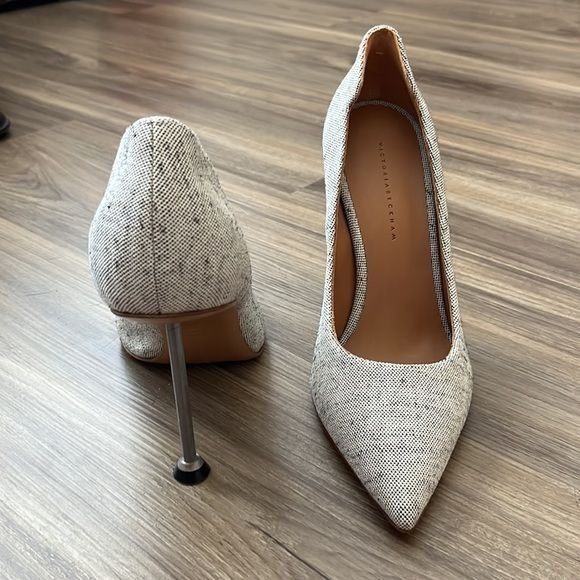 Victoria Beckham Victoria Beckham Canvas Pointy Pump Heels Size US 10 / IT 40 - 3 Thumbnail