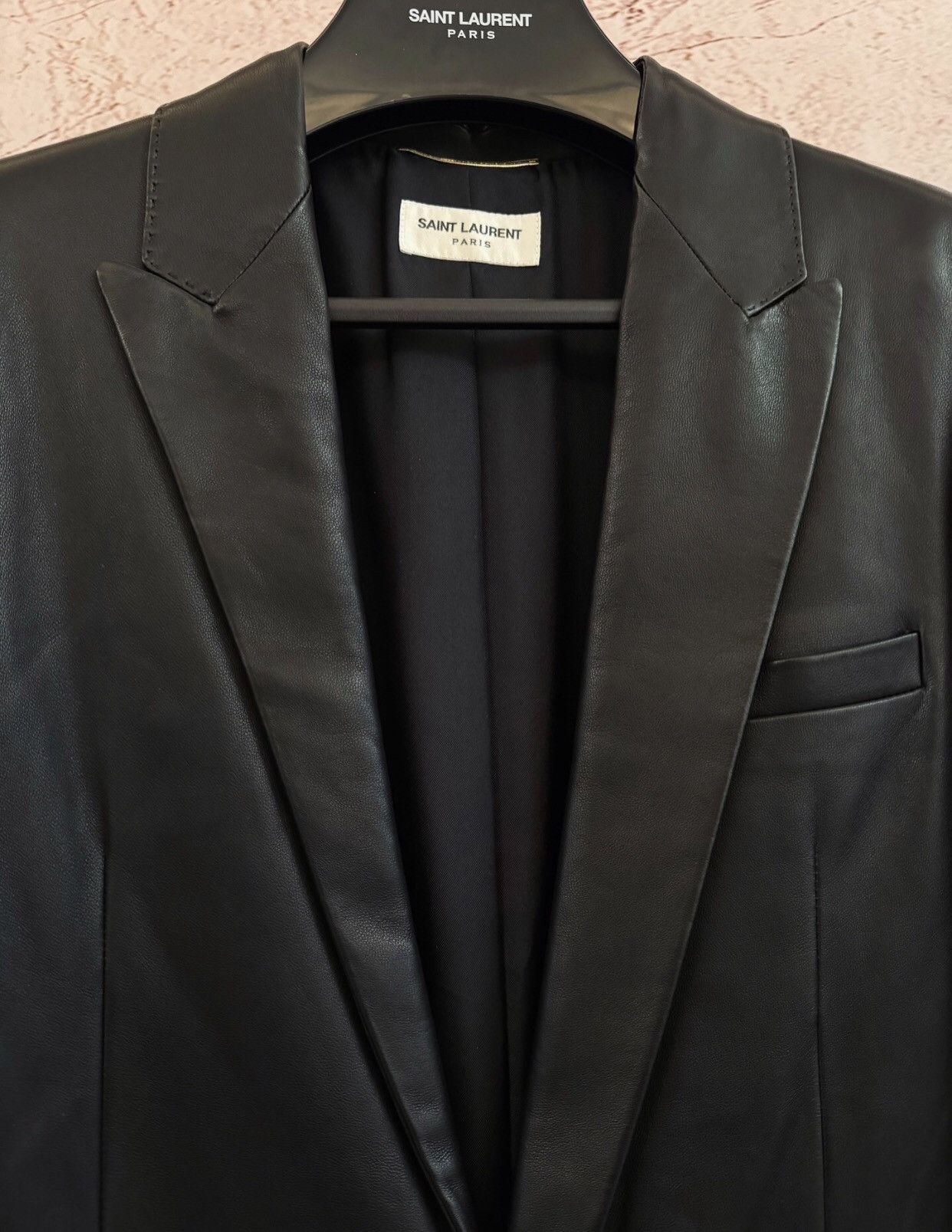 Saint Laurent Paris × Yves Saint Laurent Saint Laurent SLP Saint Laurent sword leather jacket suit Size 40S - 4 Thumbnail