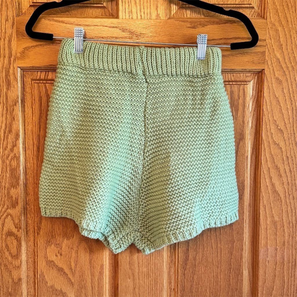 PRINCESS POLLY Princess Polly Women's Green Knit Shorts Size S/M Summer Ca Size 25" / US 0 / IT 36 - 1 Thumbnail