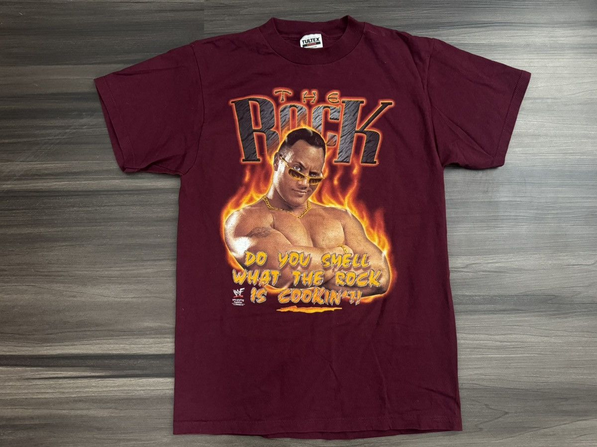 Tultex Vintage WWF WWE Do You Smell What The Rock is Cooking’ Shirt Size US M / EU 48-50 / 2 - 1 Thumbnail
