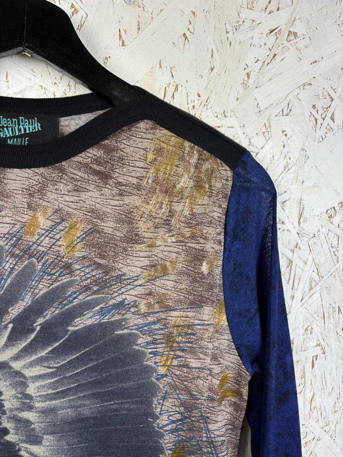 Jean Paul Gaultier Jean Paul Gaultier SS1996 Eagle Runway Mesh Long Sleeve 48 Size US M / EU 48-50 / 2 - 4 Thumbnail