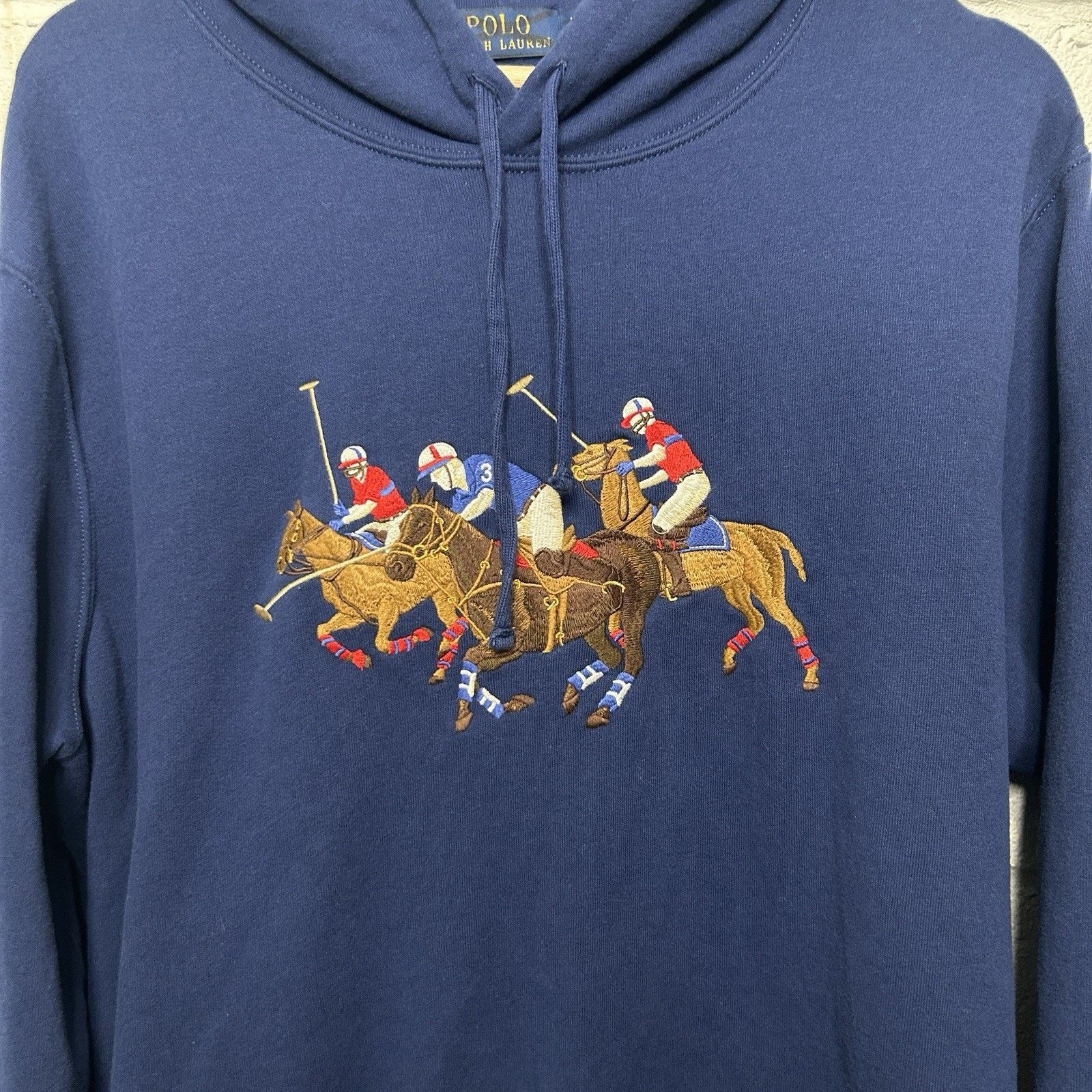 Polo Ralph Lauren Polo Ralph Lauren Embroidered Triple Pony Hoodie “Navy” Size US L / EU 52-54 / 3 - 3 Thumbnail