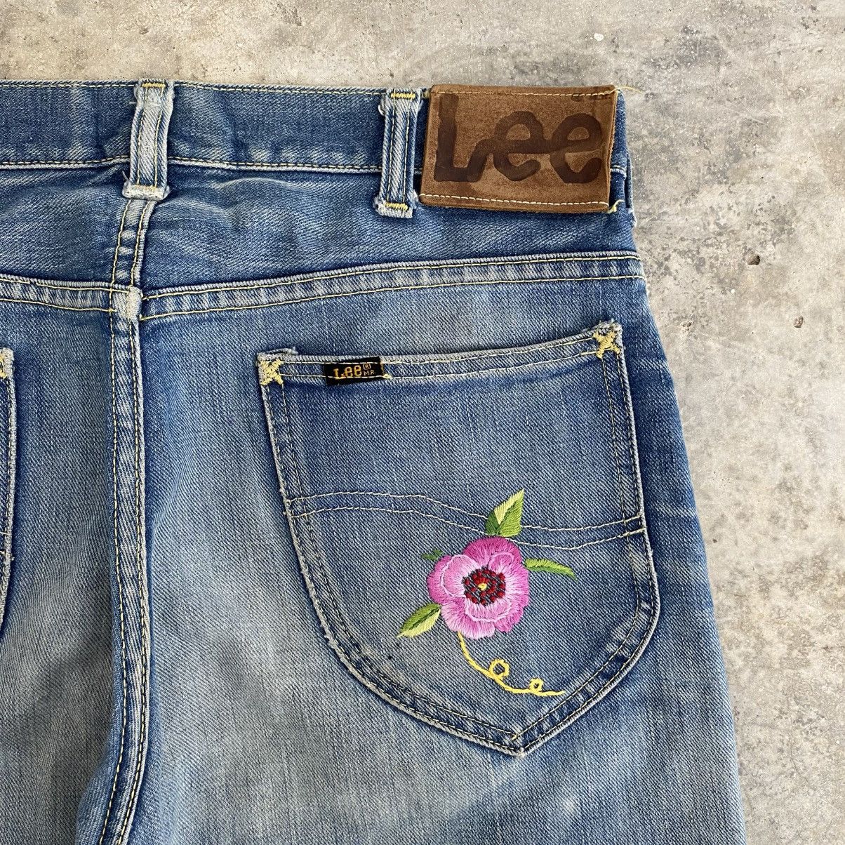Lee Vintage 60’s Lee 101Z Faded Blue Half Selvedge Jeans Size US 30 / EU 46 - 17 Thumbnail