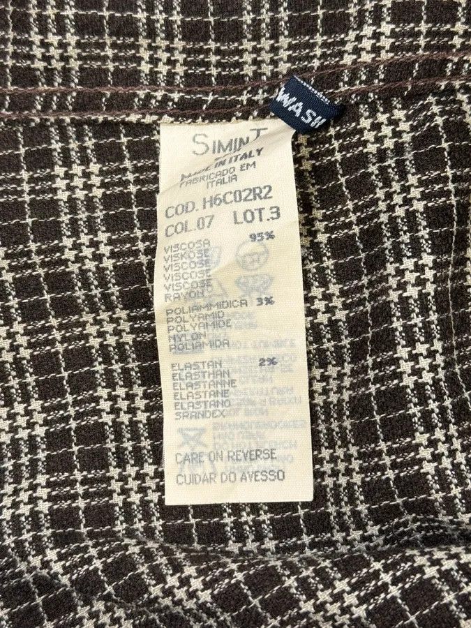 Armani 1990s Armani Checkered Khaki Green Shirt Size US S / EU 44-46 / 1 - 10 Thumbnail