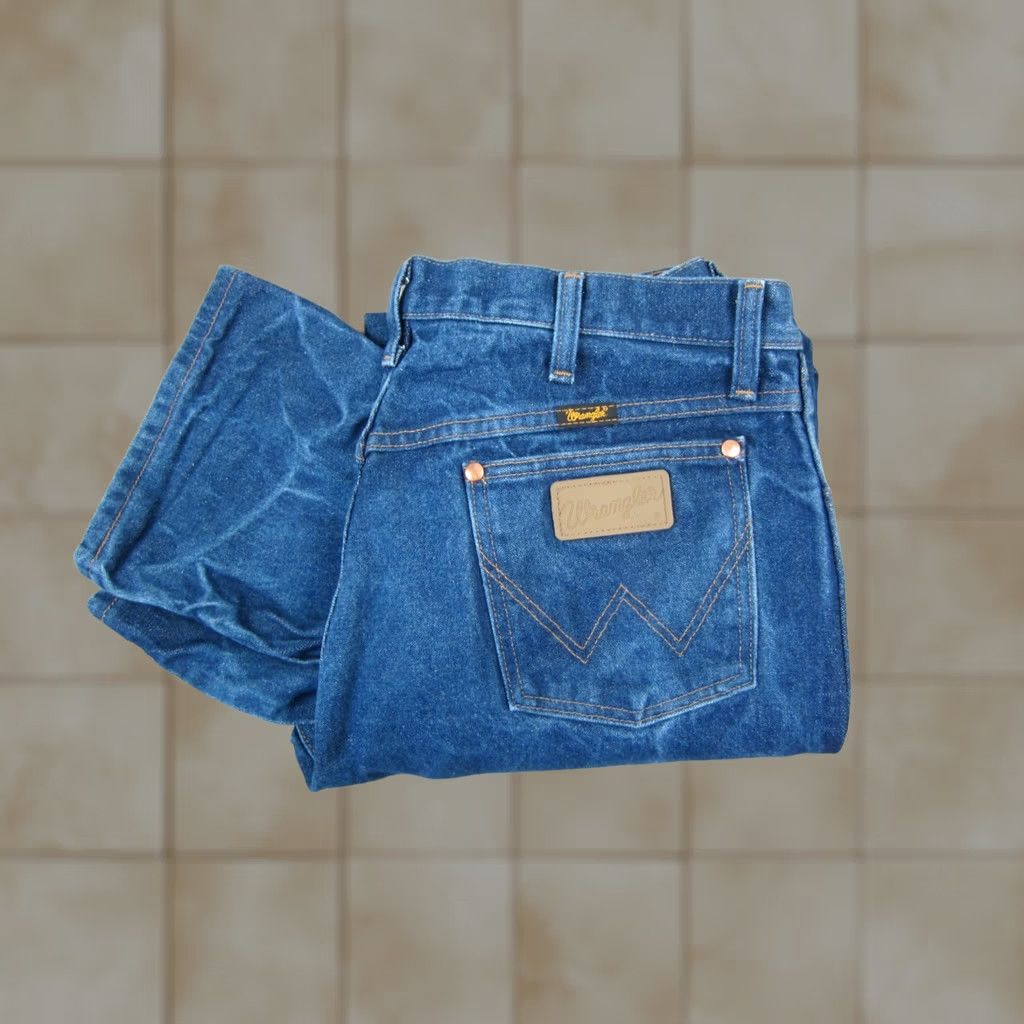 Wrangler Wrangler Jeans Men 36x32 Denim Blue 5-Pocket Straight Regular Mid Rise Cowboy Cut 13MWZ Y2K Vintage 90s Western Mens Wrangler Cowboy Cut Jeans Size US 36 / EU 52 - 1 Thumbnail
