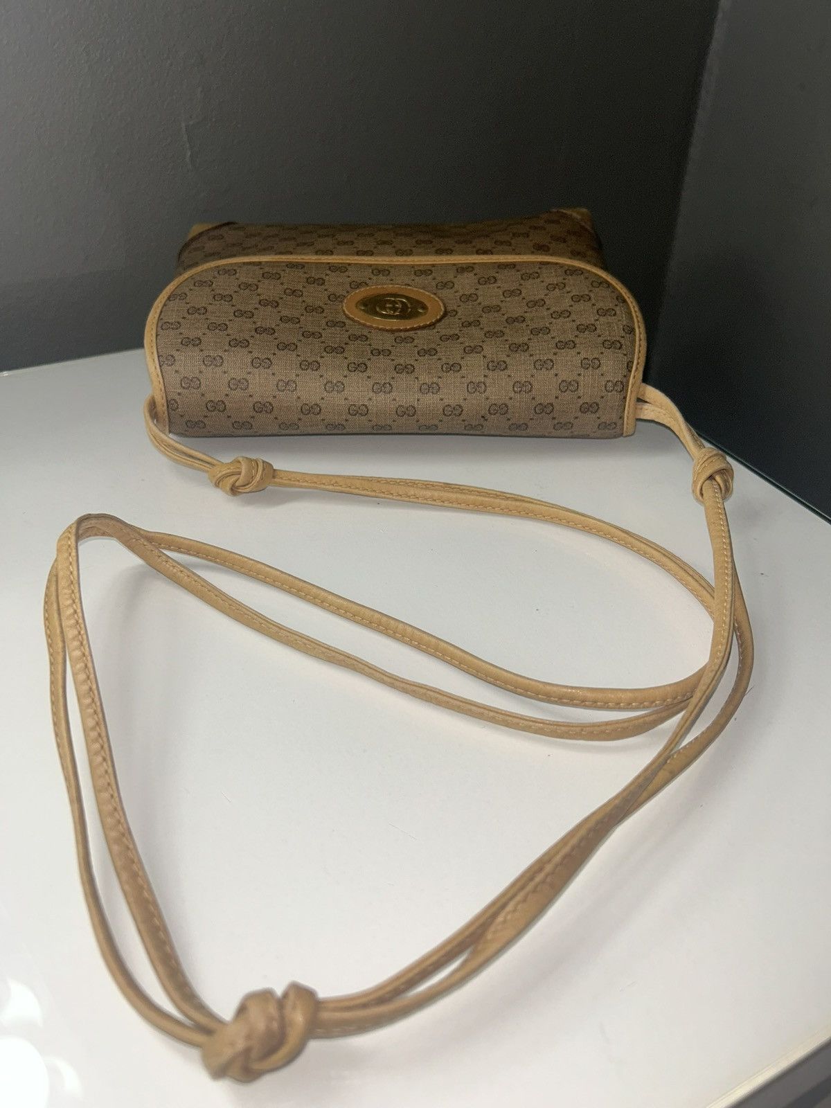 Gucci Vintage 80s Gucci Micro GG Crossbody Bag Size ONE SIZE - 5 Thumbnail