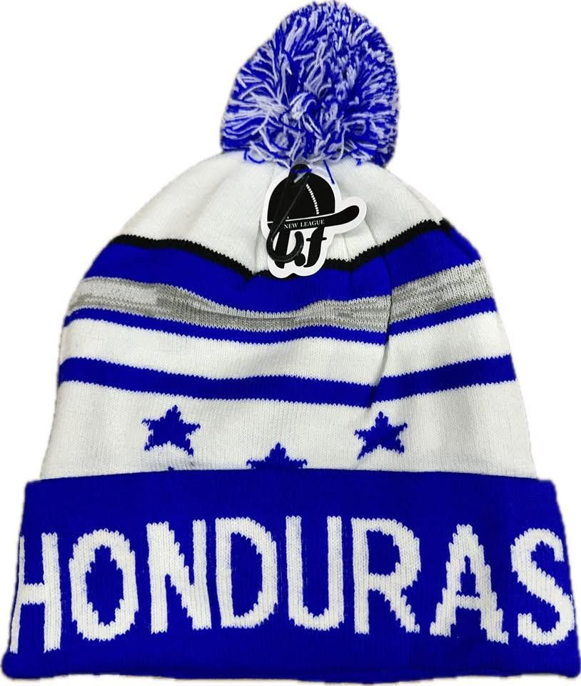 Designer Honduras Fleece Lined Beanie Ski Cap BLUE Size ONE SIZE - 1 Thumbnail