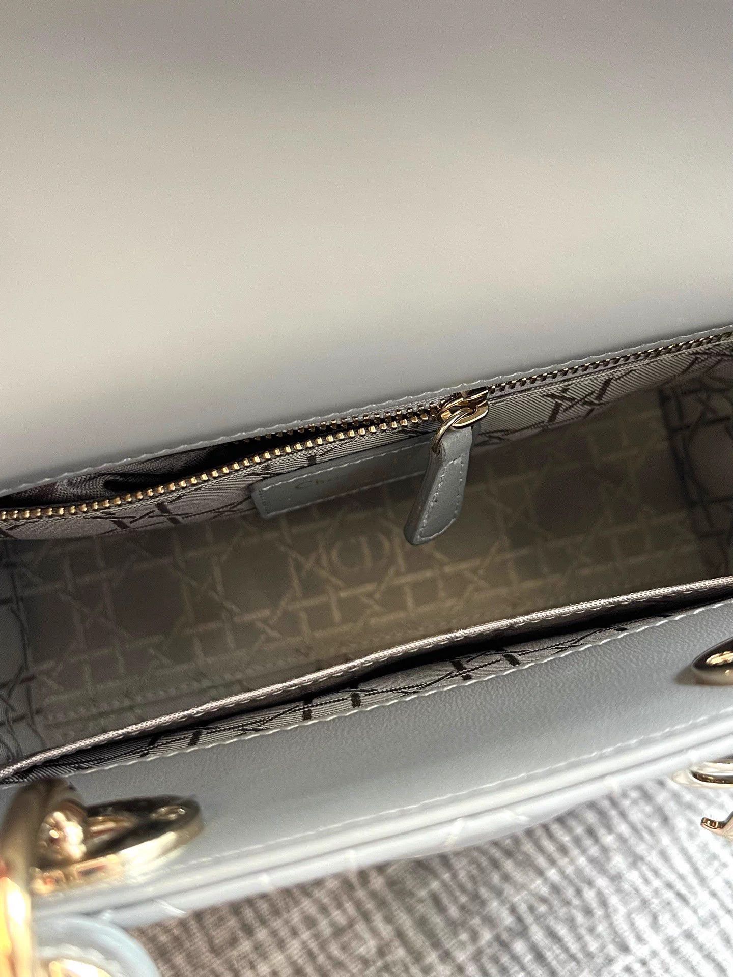 Dior Dior Lady Dior Gray Sheepskin 98 New Wide Strap 17 Size ONE SIZE - 8 Thumbnail