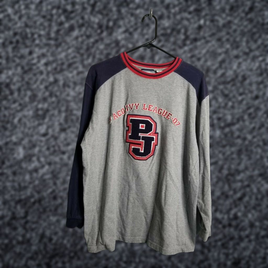 Vintage VINTAGE Paco Jeans Ivy League Brooklyn L/S Shirt Mens Large Gray Cotton Blend Logo Hip Hop Urban 90s Graphic Tee Size US L / EU 52-54 / 3 - 1 Thumbnail