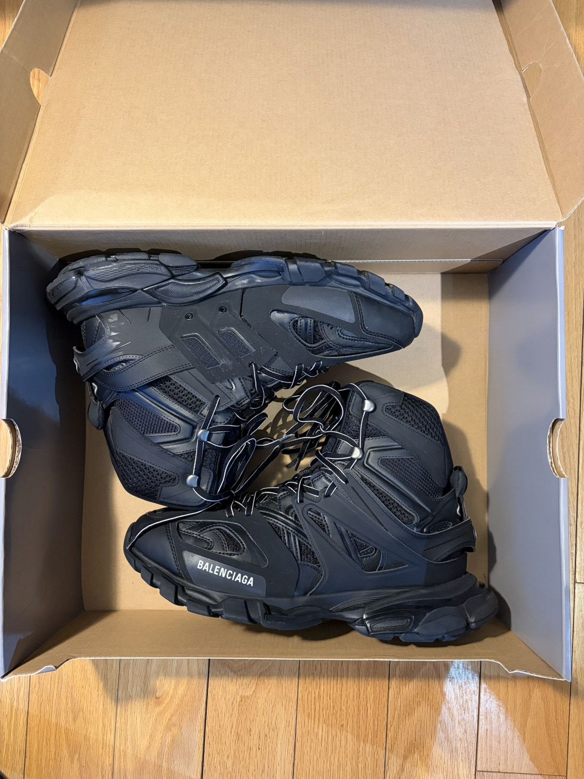Balenciaga Black Balenciaga 1.0 Track High-Top Sneaker Size US 11 / EU 44 - 3 Thumbnail