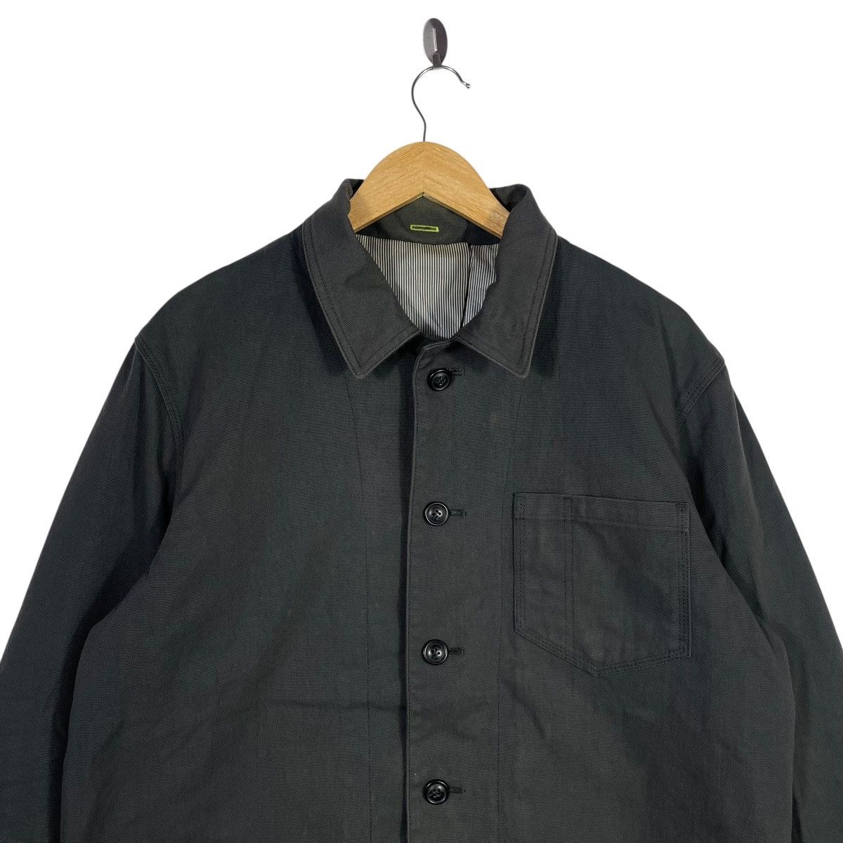 PPFM Vintage PPFM Minimal Work Jacket Black Nylon Button Up Size US L / EU 52-54 / 3 - 2 Thumbnail