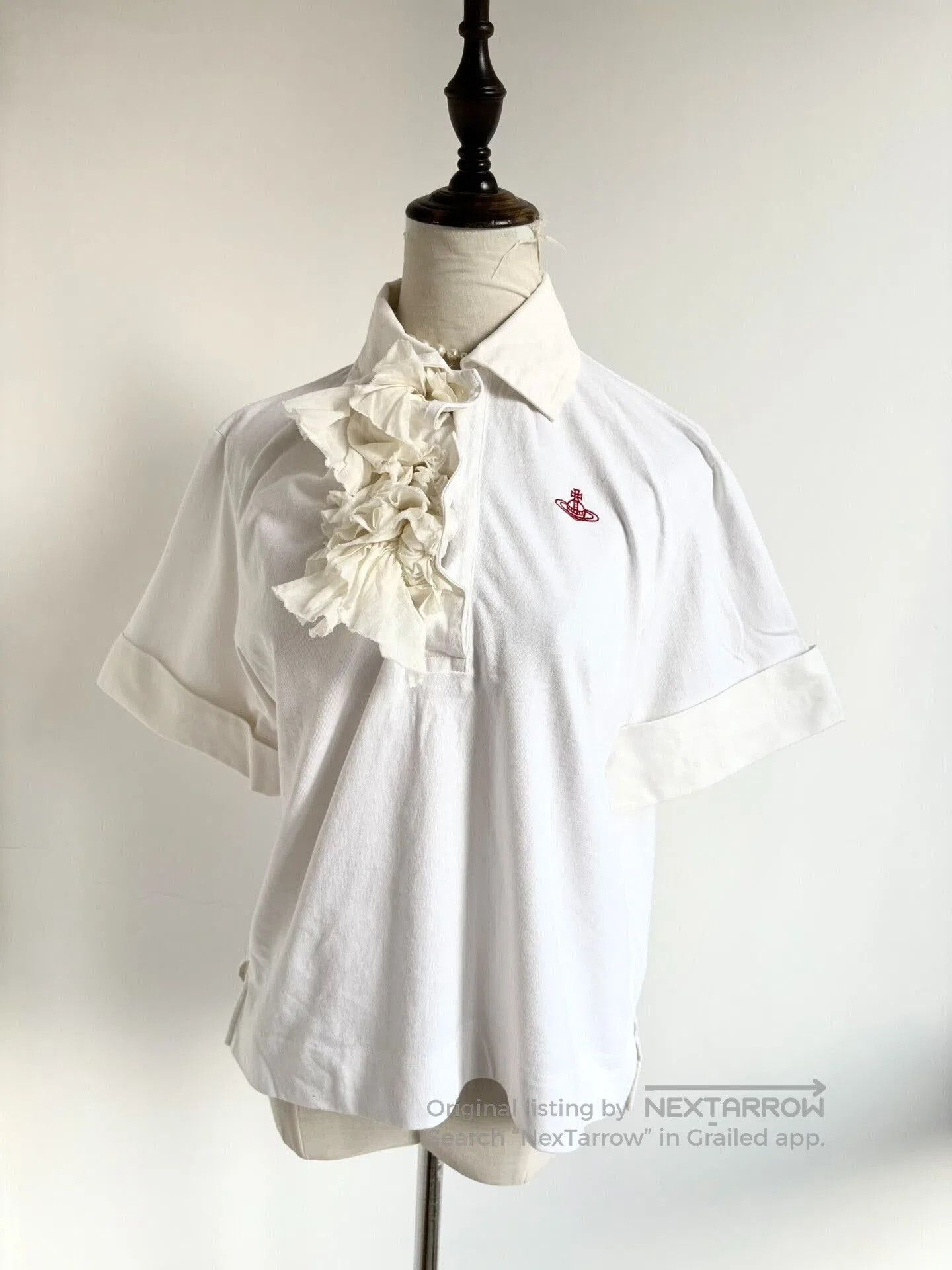 Vivienne Westwood Vivienne Westwood White Saturn Short Sleeve Top. Size M / US 6-8 / IT 42-44 - 2 Thumbnail