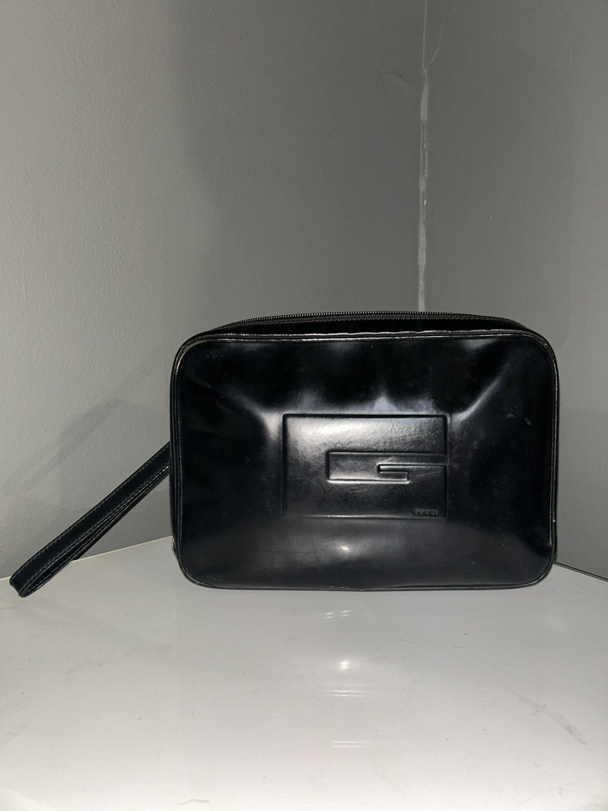 Gucci Vintage Gucci Tom Ford Patent Leather Wristlet Bag (project) Size ONE SIZE - 1 Thumbnail
