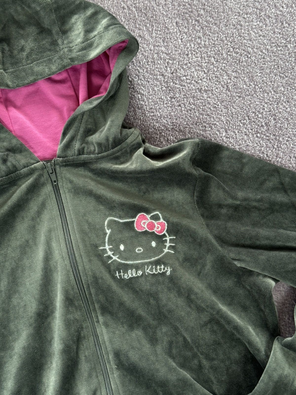 Hysteric Glamour Vintage Y2K Hello Kitty Velour Zip Up Hoodie Size M / US 6-8 / IT 42-44 - 7 Thumbnail