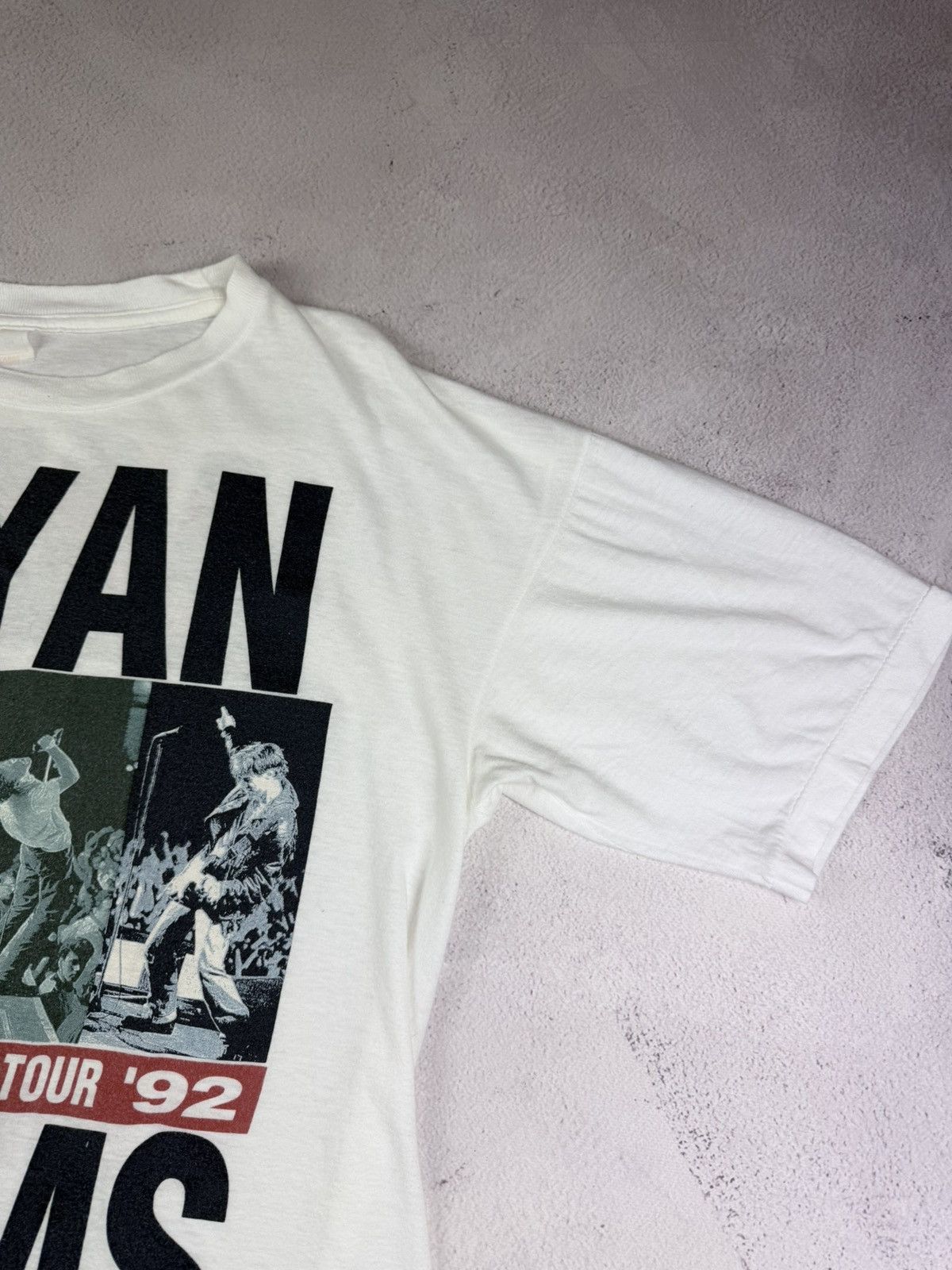 Vintage BRYAN ADAMS Waking Up The World 1992 Euro Tour Shirt Aeros Size US L / EU 52-54 / 3 - 3 Thumbnail