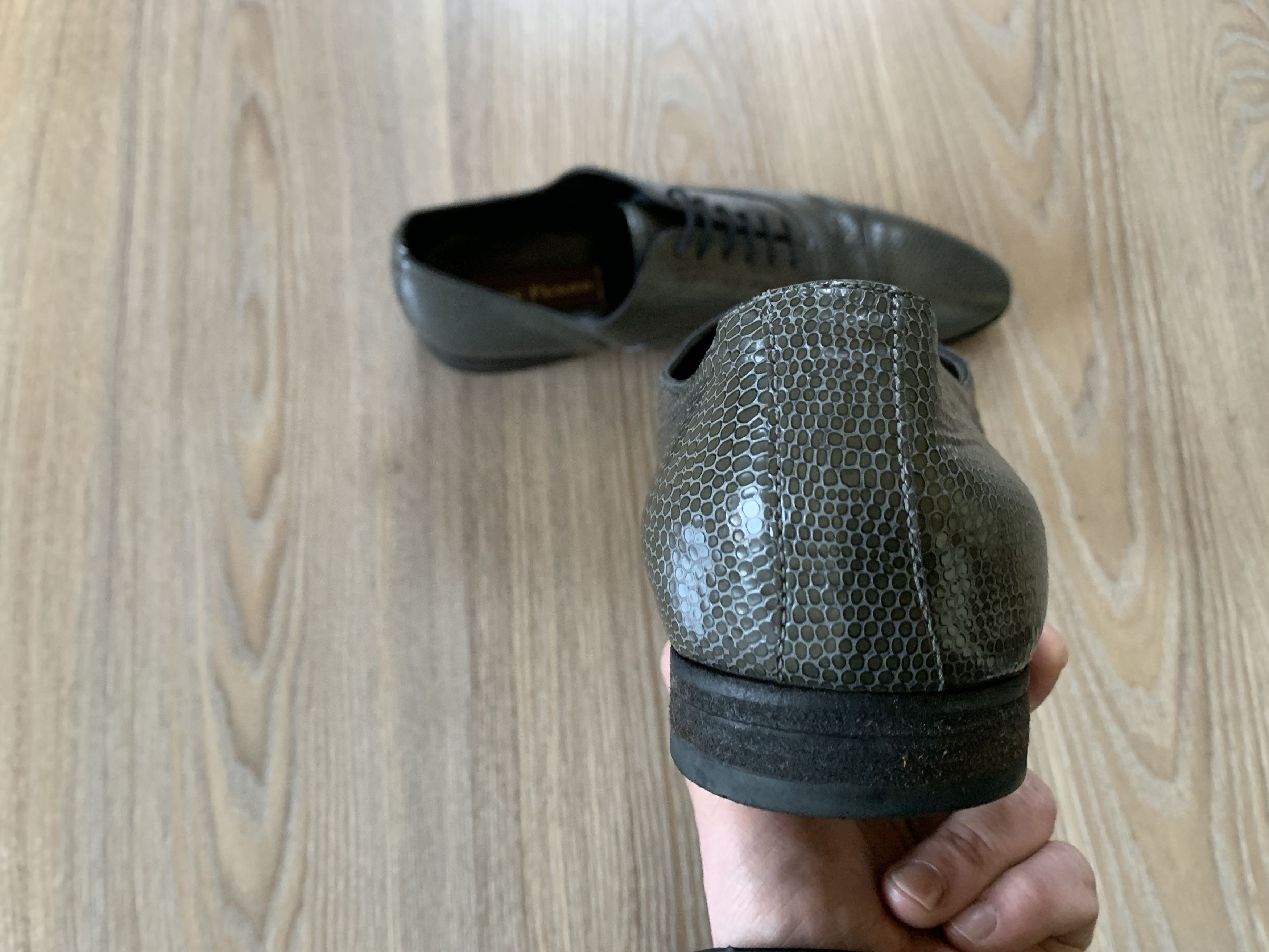 Paciotti × Vintage Cesare Paciotti Reptile Leather Brogs Shoes Size US 8 / EU 41 - 6 Thumbnail