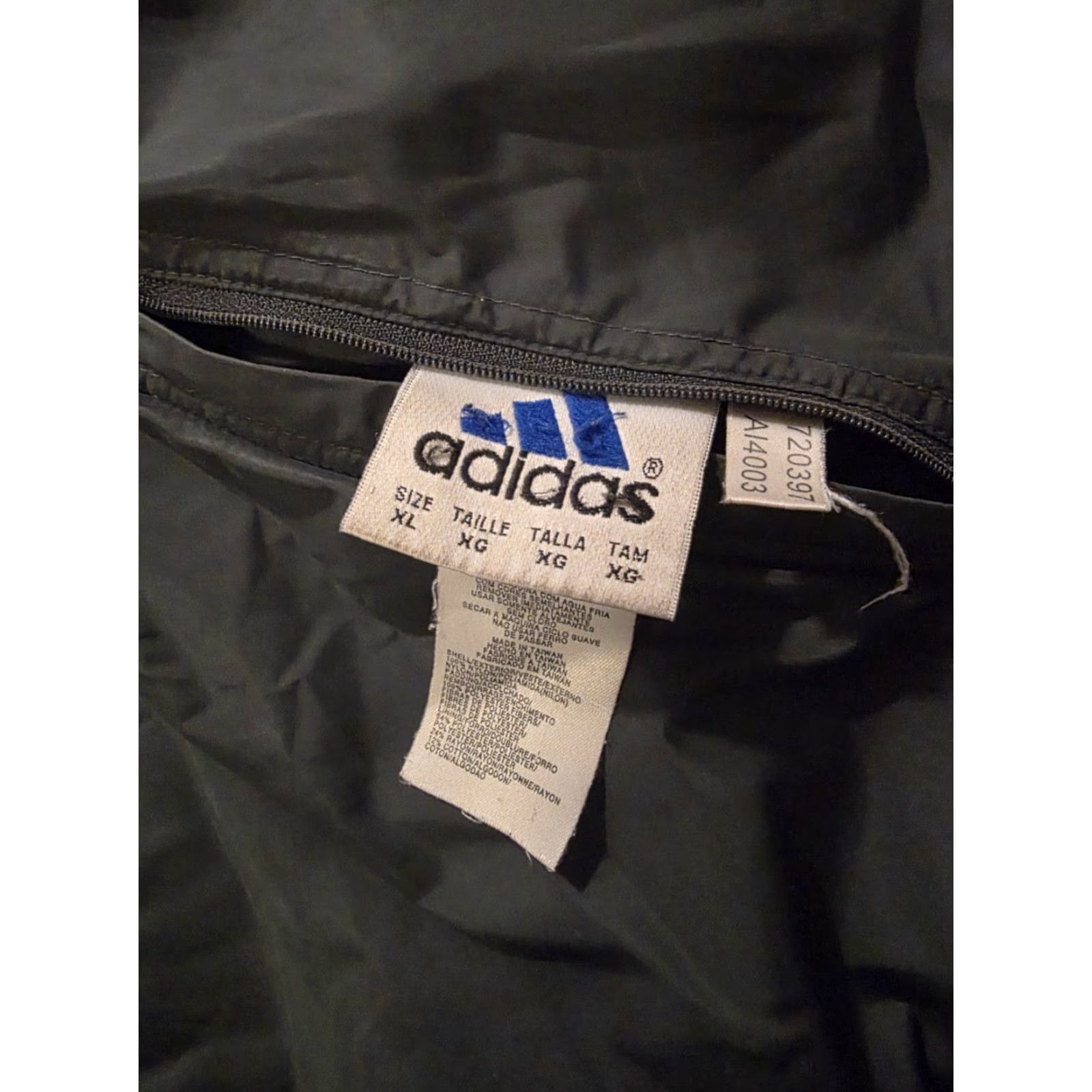 Adidas VINTAGE Adidas Reversible Bomber Jacket Men's XL Forest Green/Gray Hooded Zip Full Zip 90s Sports Retro Light Weight Winter Fall Spring Walking Hiking Size US XL / EU 56 / 4 - 6 Thumbnail