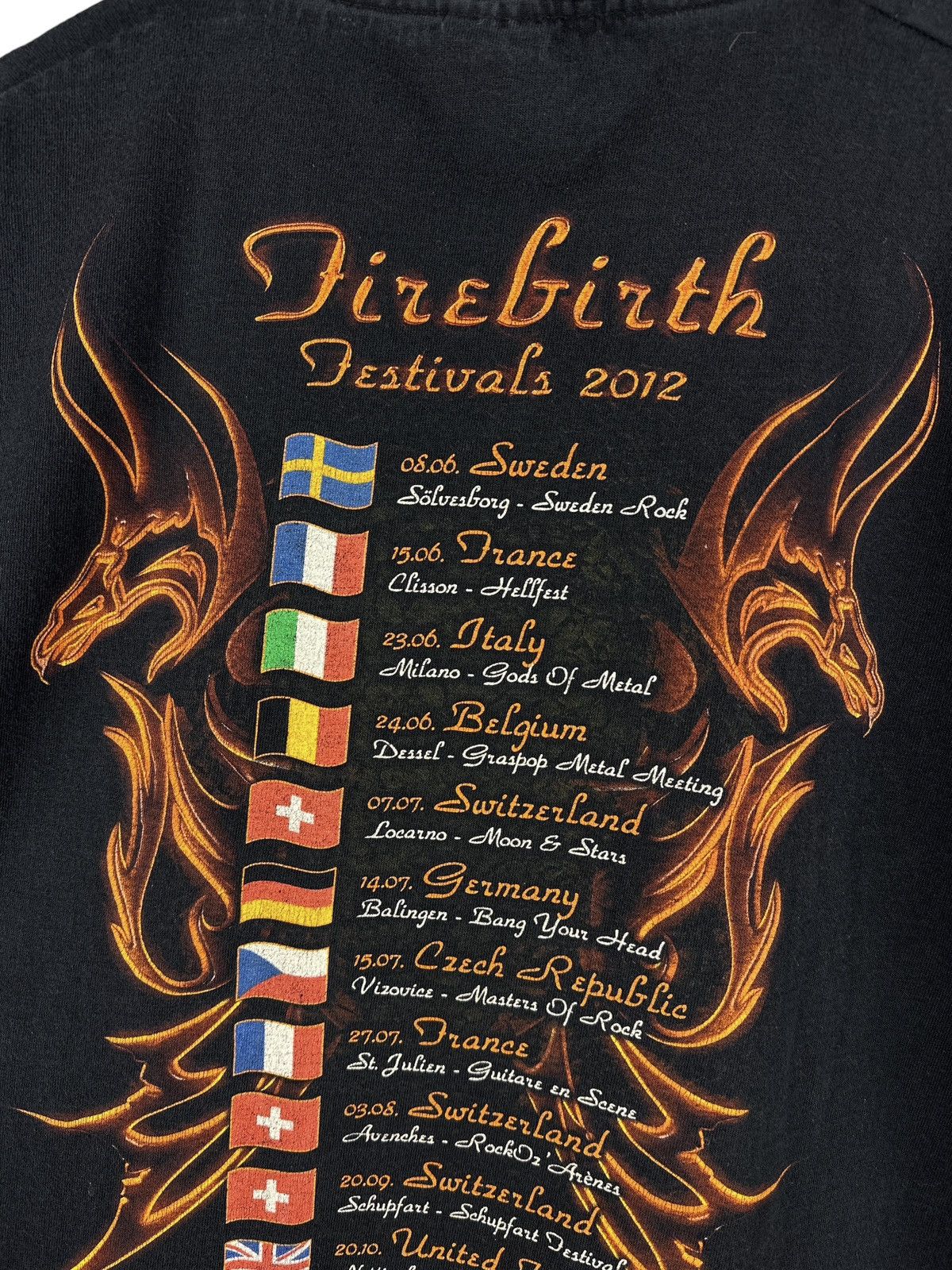Band Tees Vintage 2012 Gotthard Firebirth Tour T-Shirt Rock Band Tee Size US L / EU 52-54 / 3 - 13 Thumbnail