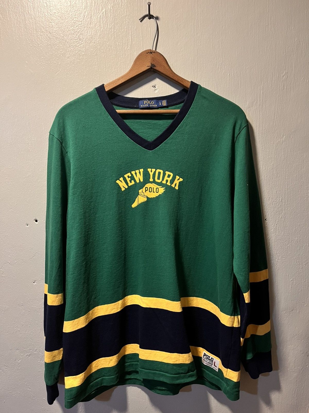 Polo Ralph Lauren Polo sport by Ralph Lauren NY state champs hockey jersey Size US L / EU 52-54 / 3 - 4 Thumbnail