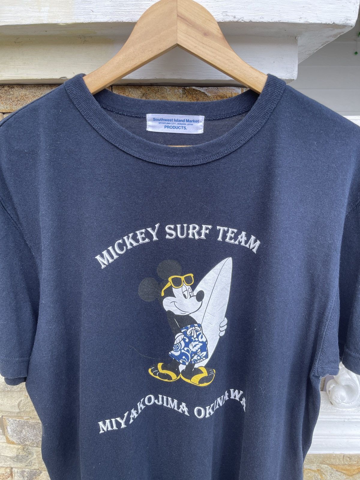 Disney Rare🔥Japanese Disney Mickey Surf Team T-Shirt Size US L / EU 52-54 / 3 - 2 Thumbnail