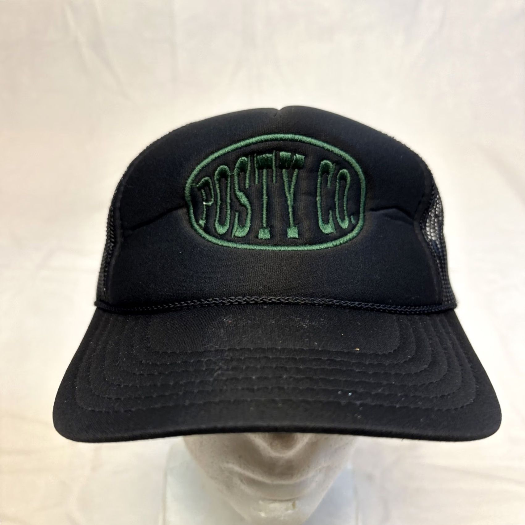 Vintage Post Malone’s Tour Posts Co. Trucker Hat Dark Green Embroidered Adjustable One Size Men NWOT Size ONE SIZE - 3 Thumbnail