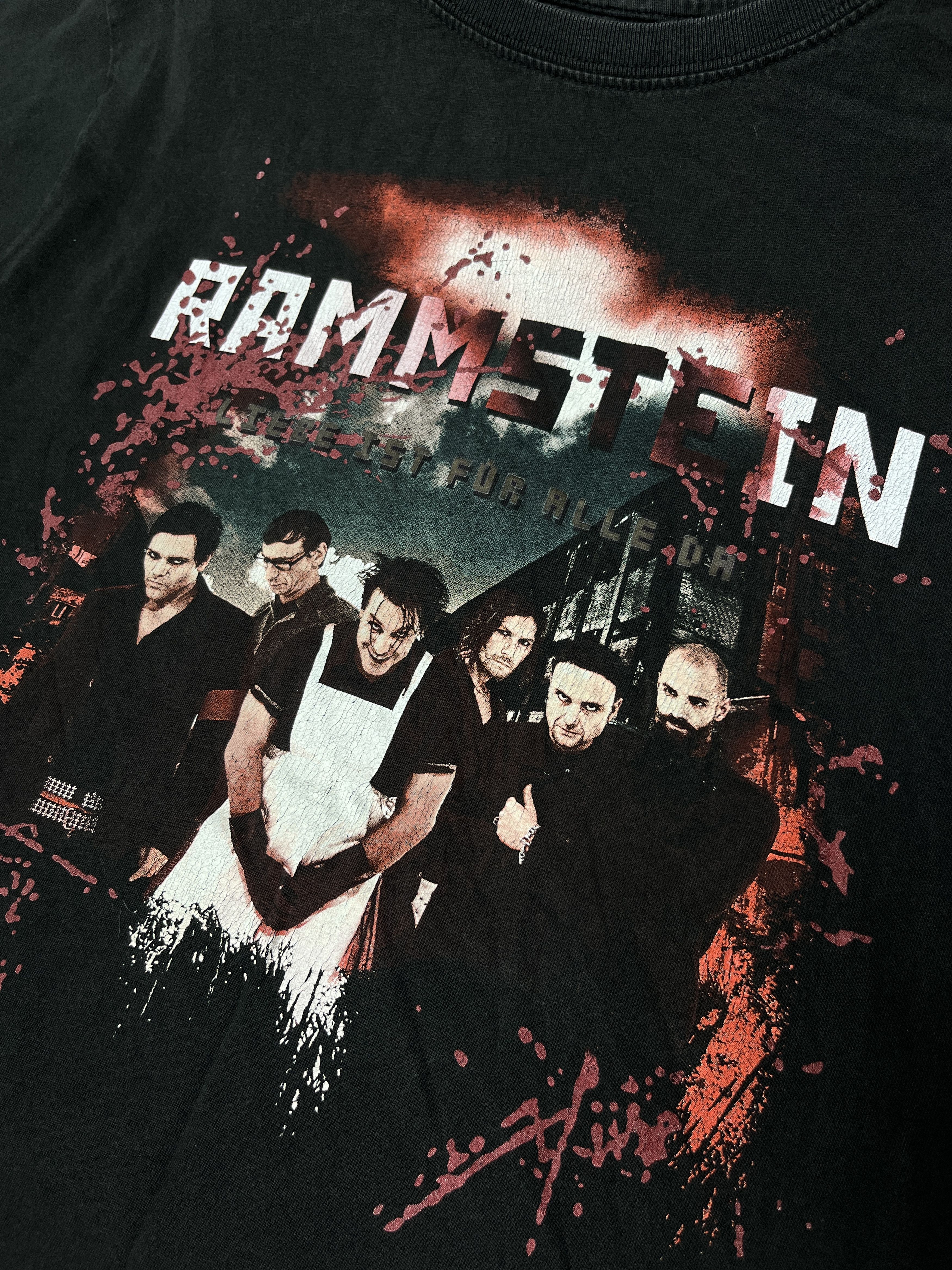 Vintage 2009 RAMMSTEIN "LIEBE IST FÜR ALLE DA" TOUR TEE - № 967 Size US L / EU 52-54 / 3 - 3 Thumbnail