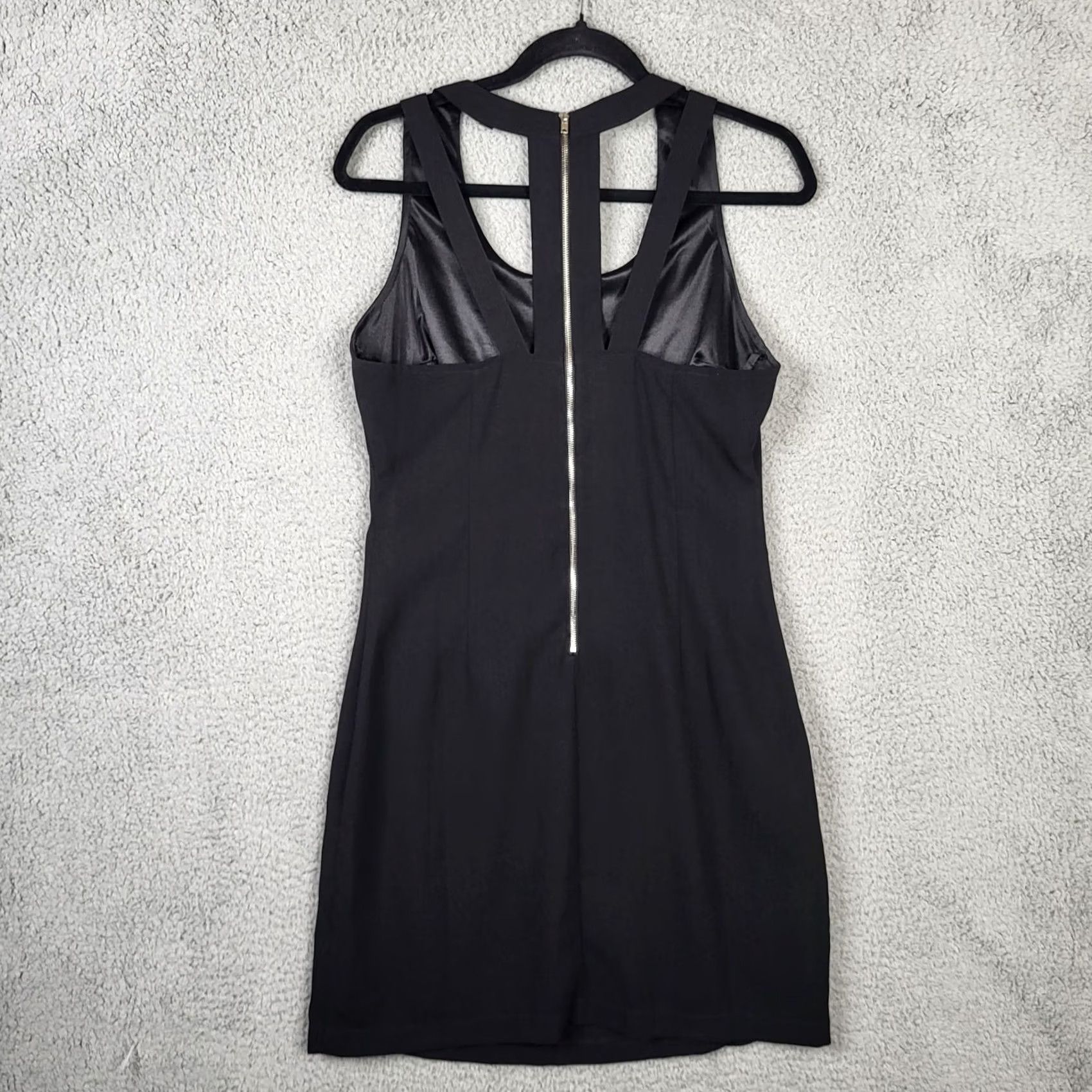 Vintage Lovestitch Black Scoop Neck Sleeveless Dress M Women’s A-Line Casual Short Dress Size M / US 6-8 / IT 42-44 - 3 Thumbnail