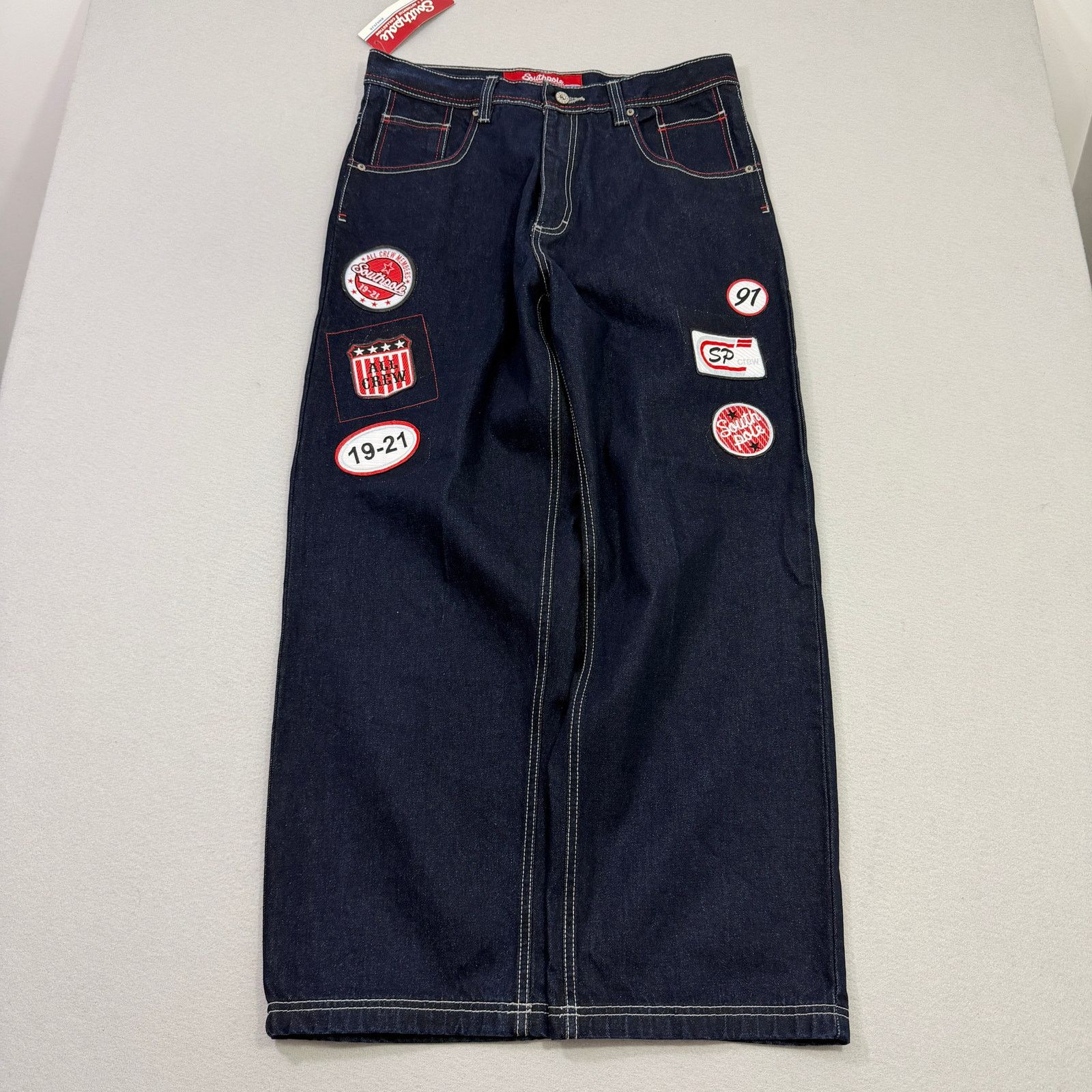 Southpole Vintage Southpole Jeans 36 (Fits 36x30) Blue Loose Baggy NEW Size US 36 / EU 52 - 1 Thumbnail