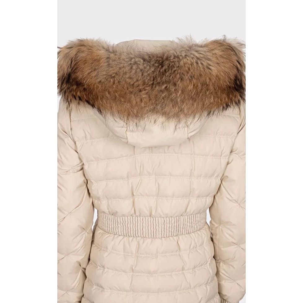 Just Cavalli Just Cavalli White Down Coat with Raccoon Fur - Size 42/M Size M / US 6-8 / IT 42-44 - 4 Thumbnail