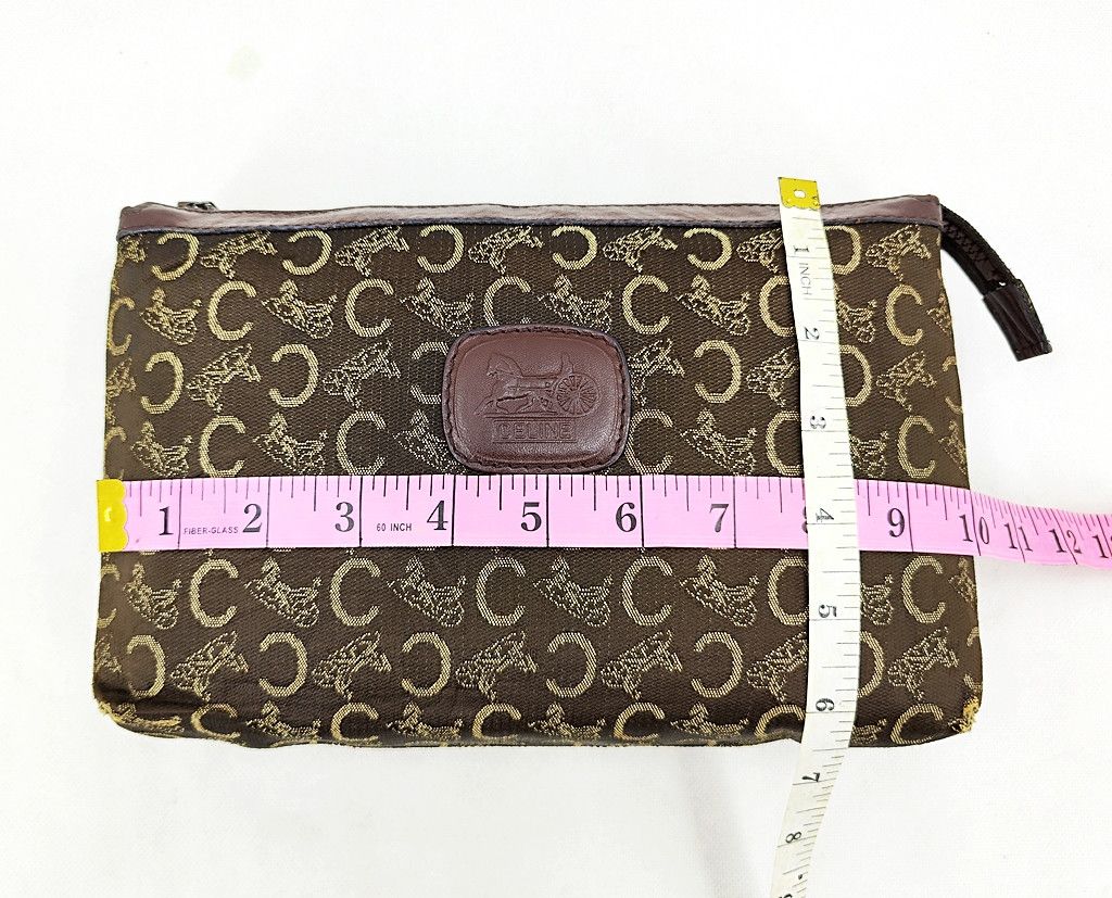 Celine vintage CELINE monogram CC logo textile clutch bag Size ONE SIZE - 8 Thumbnail