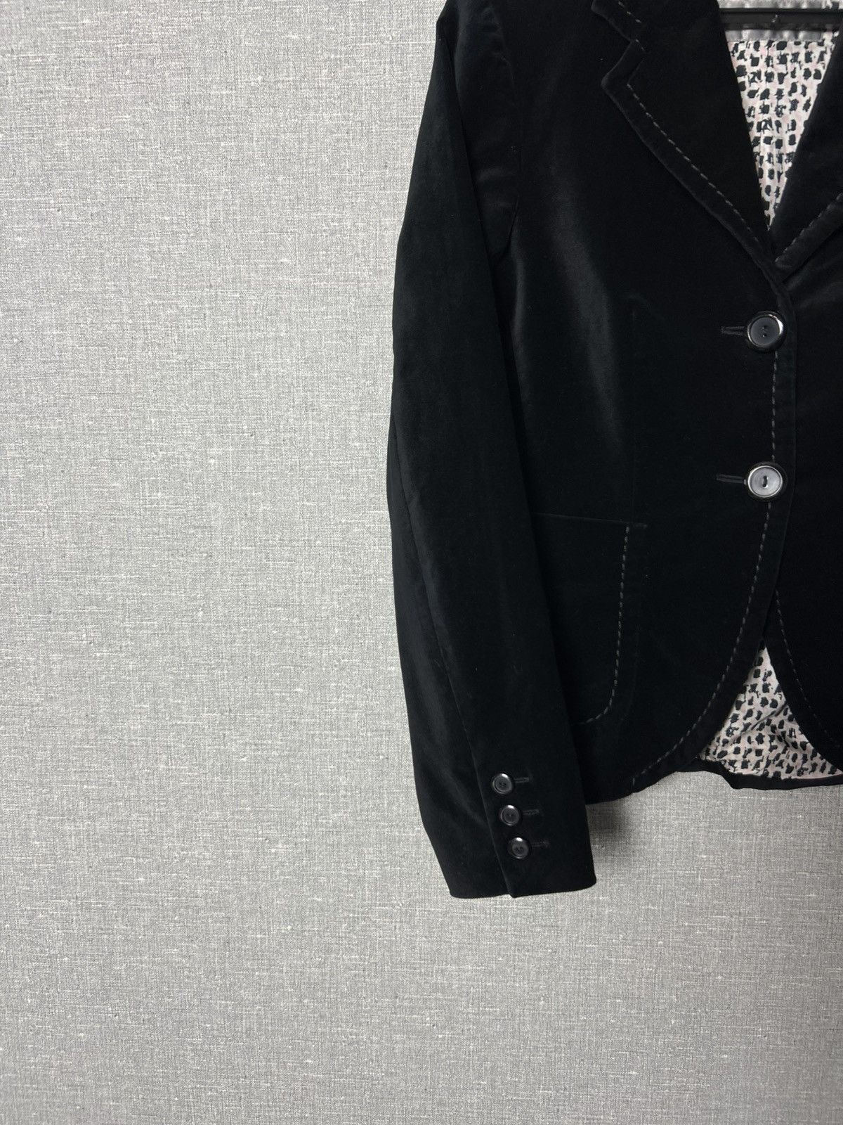 Max Mara Max Mara Black Velour Blazer Jacket Size US4 Size S / US 4 / IT 40 - 7 Thumbnail