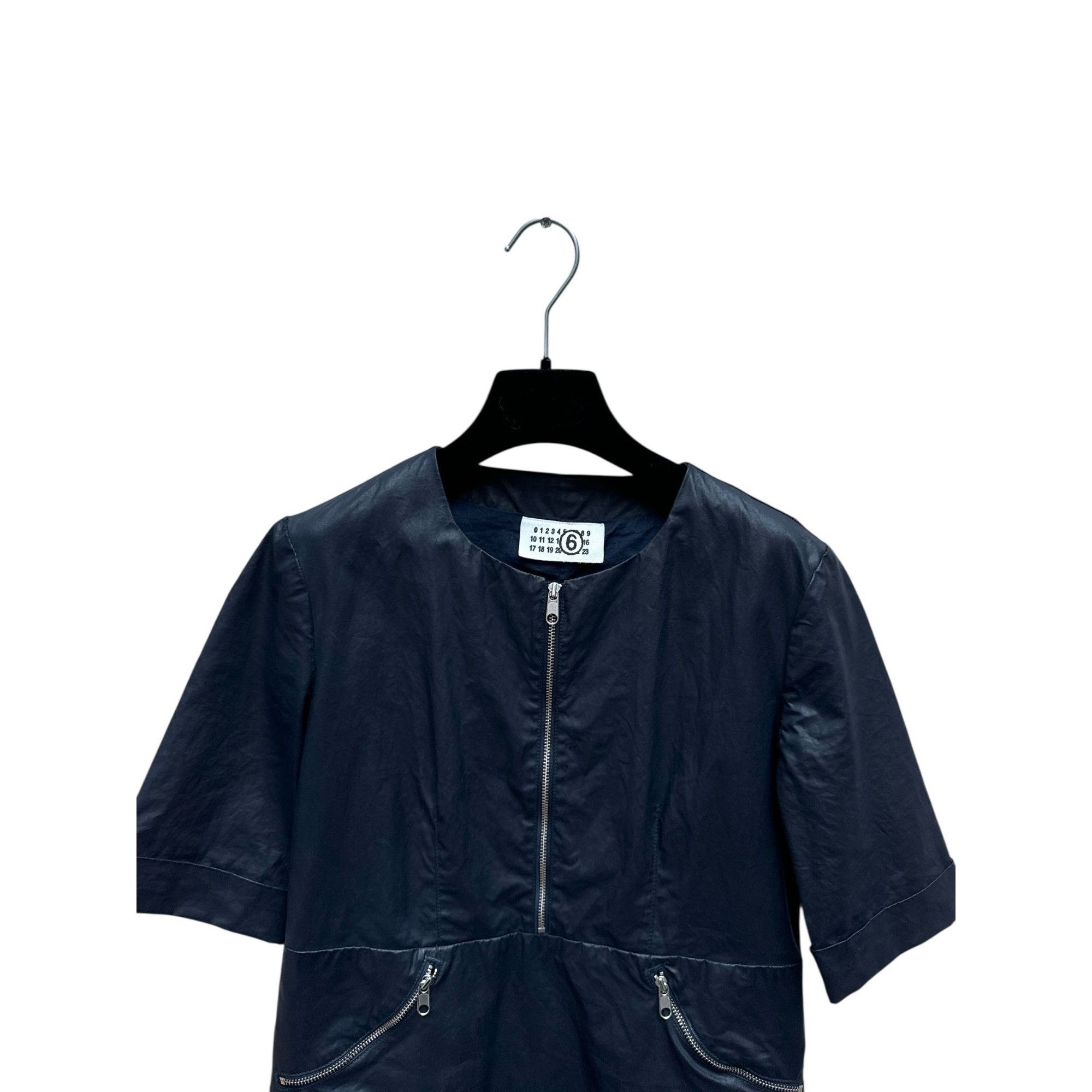 Maison Margiela FW 2007 Navy Coated Dress Size S / US 4 / IT 40 - 2 Thumbnail