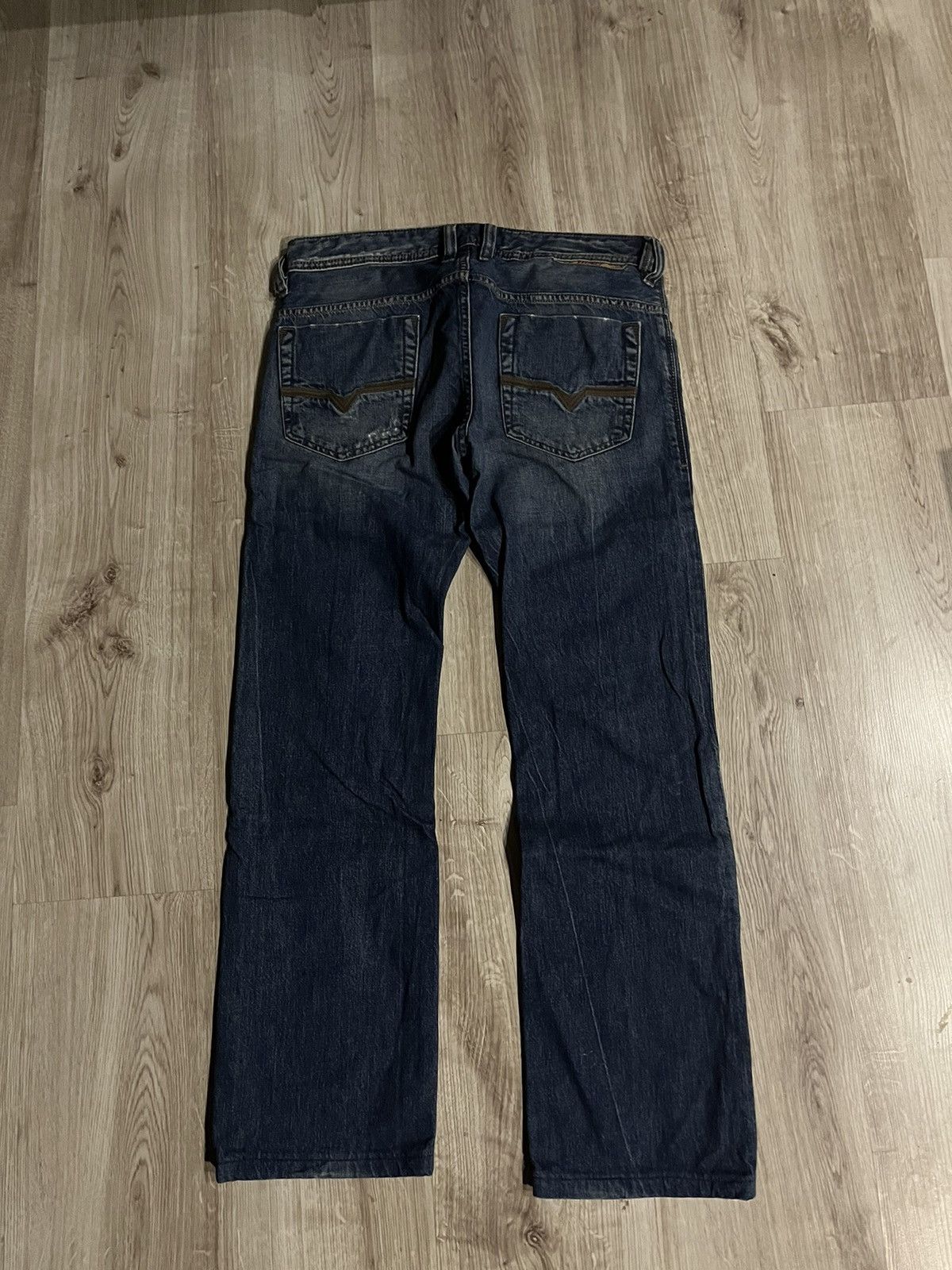 Diesel × Vintage Vntage 90 Diesel Disstresed washed Flare Low Rise jeans Y2k Size US 30 / EU 46 - 2 Thumbnail