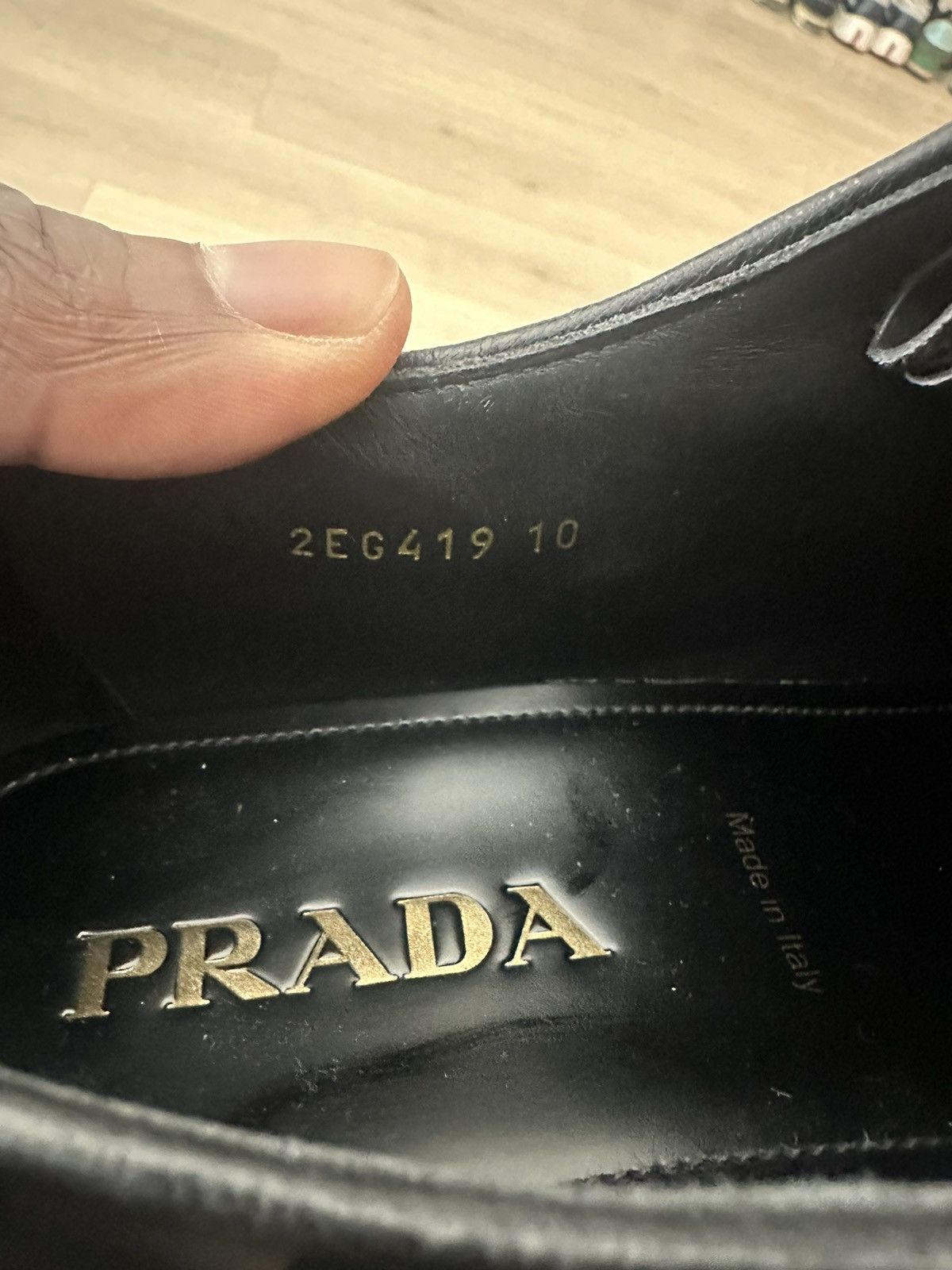 Prada Prada Diapason opaque brushed leather loafers Size US 11 / EU 44 - 4 Thumbnail