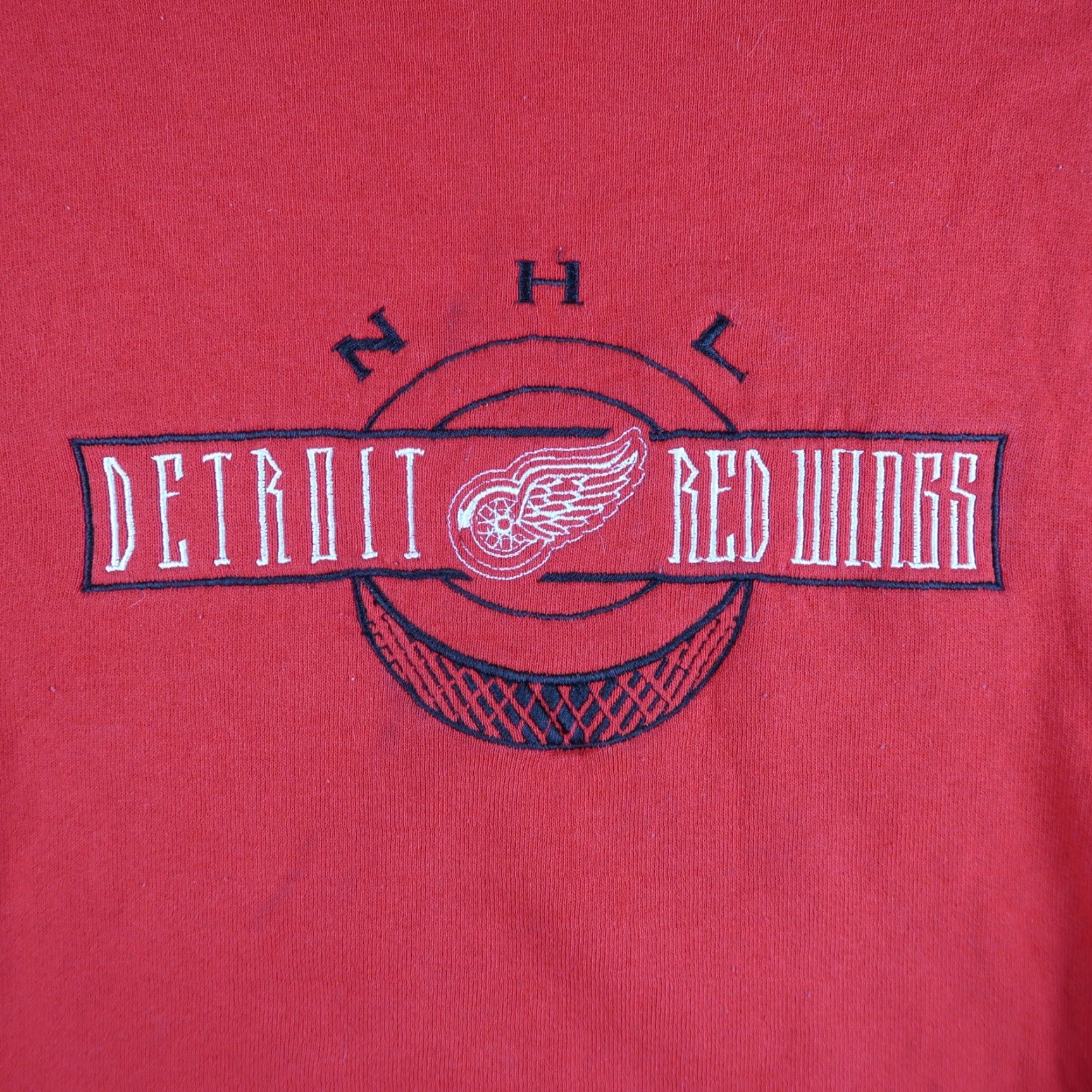 Pro Player VINTAGE Pro Player Detroit Red Wings NHL Crewneck Sweatshirt M Medium USA Red 90s Pullover Mens Sweater Size US M / EU 48-50 / 2 - 3 Thumbnail