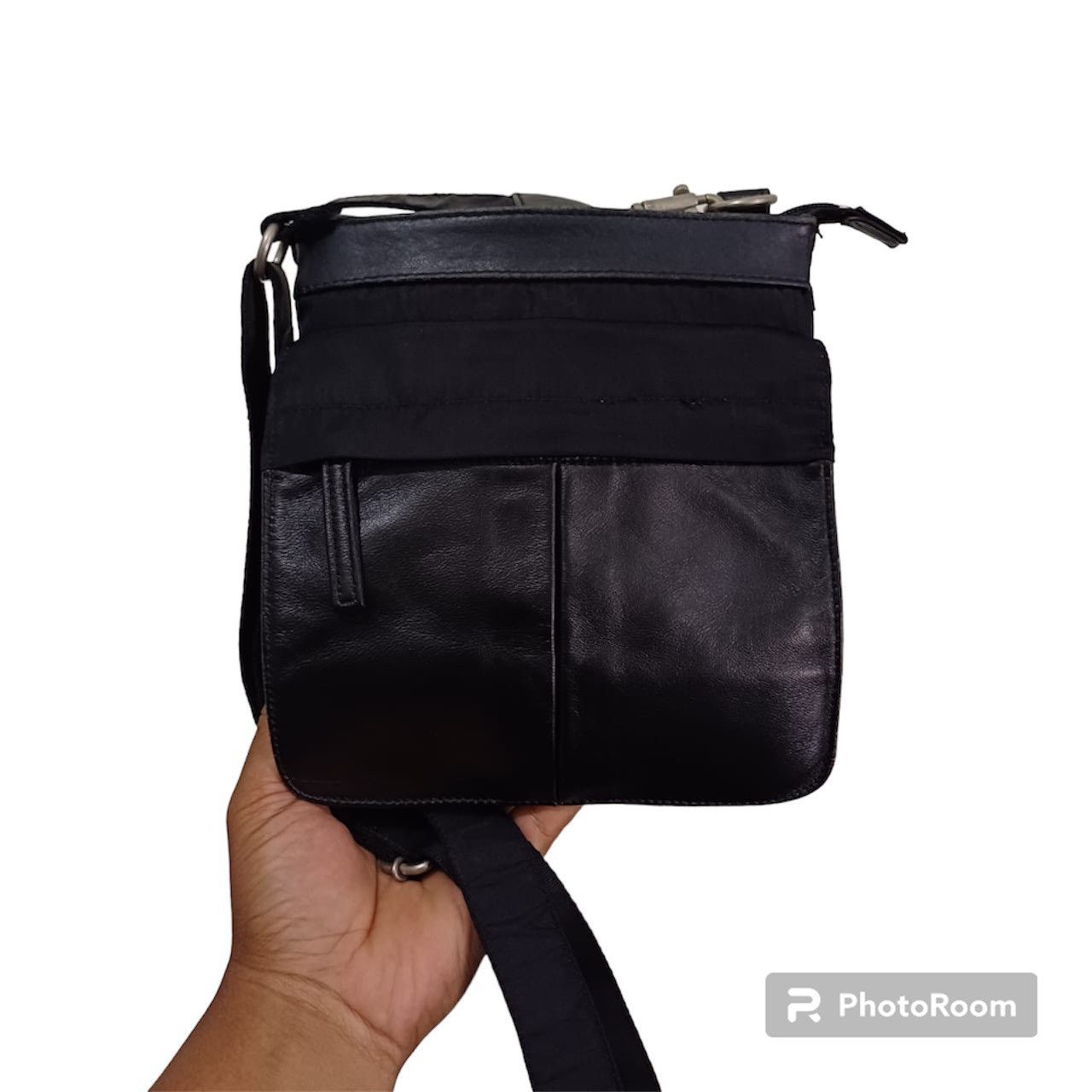 Japanese Brand 💥Last Drop💥Yohji Yamamoto Ysaccs Leather Nylon Sling Bag Size ONE SIZE - 1 Thumbnail