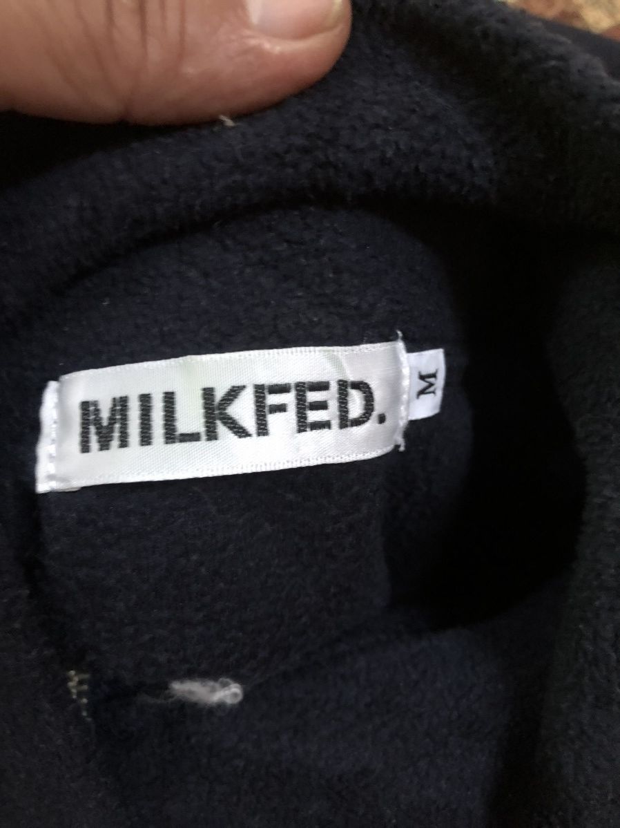 Japanese Brand Milk Fed Half Zip Fleece Sweatshirt Size US L / EU 52-54 / 3 - 3 Thumbnail