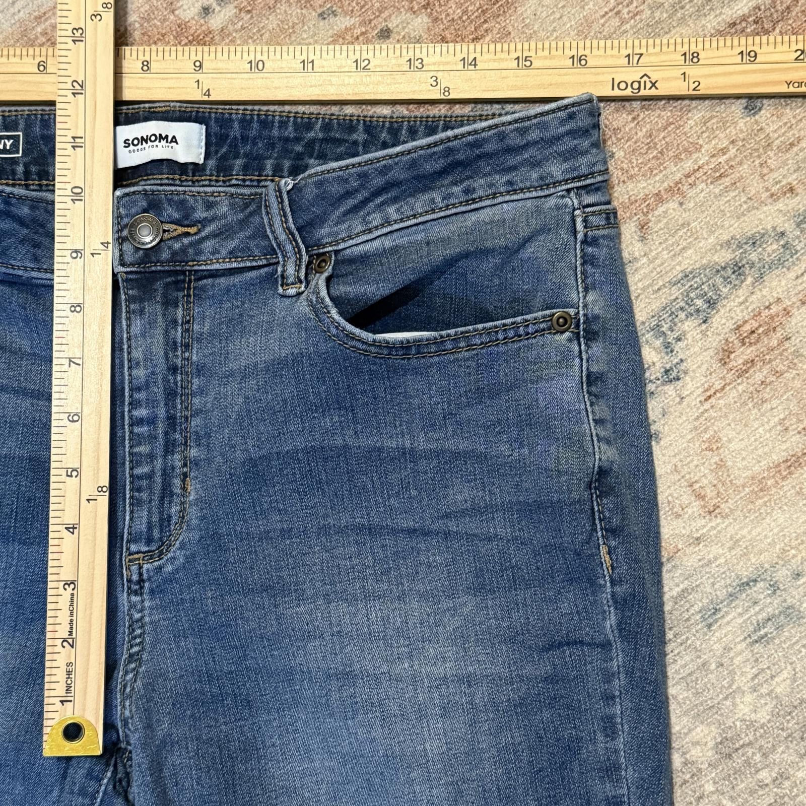 Sonoma Sonoma Goods For Life skinny jeans women’s 14 Size 36" / US 14 / IT 50 - 5 Thumbnail