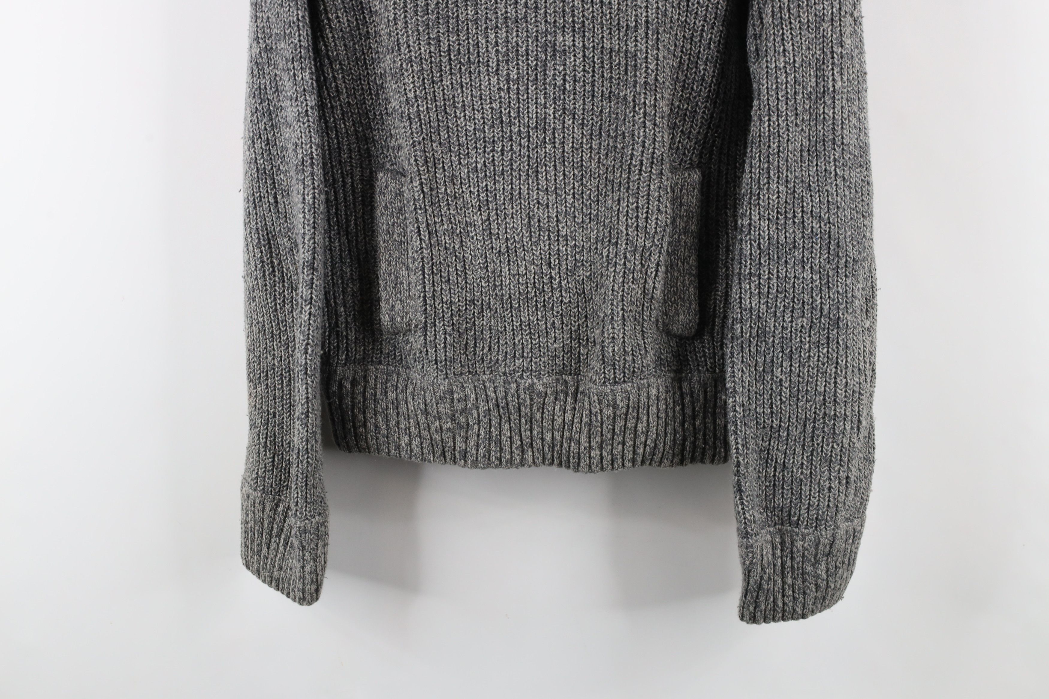 Abercrombie & Fitch Vintage Y2K Abercrombie & Fitch Ribbed Knit Hoodie Sweater Size S / US 4 / IT 40 - 3 Thumbnail
