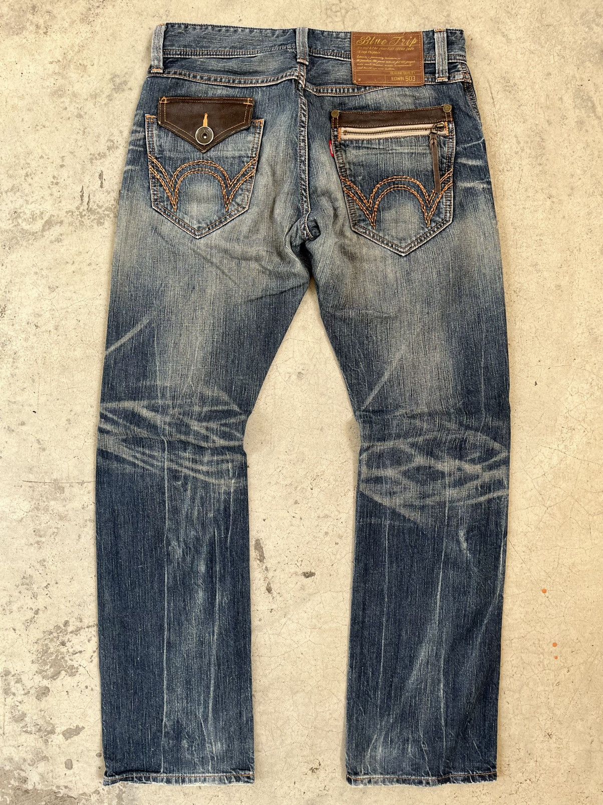 Edwin Edwin distressed vintage japanese brand pants Size US 34 / EU 50 - 9 Thumbnail