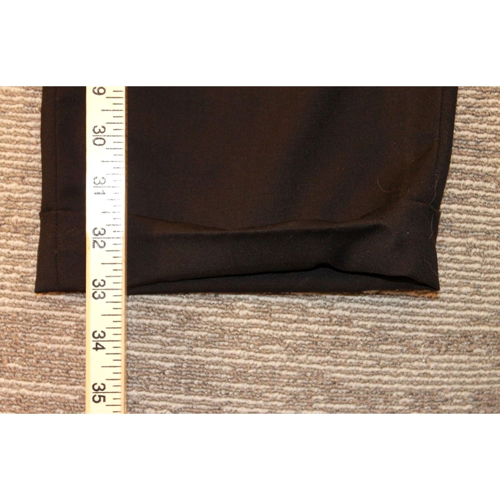 Z Zegna Zegna Pants Mens 37x33 Black Dress Formal Business Pleated Straight Leg Size US 36 / EU 52 - 7 Thumbnail