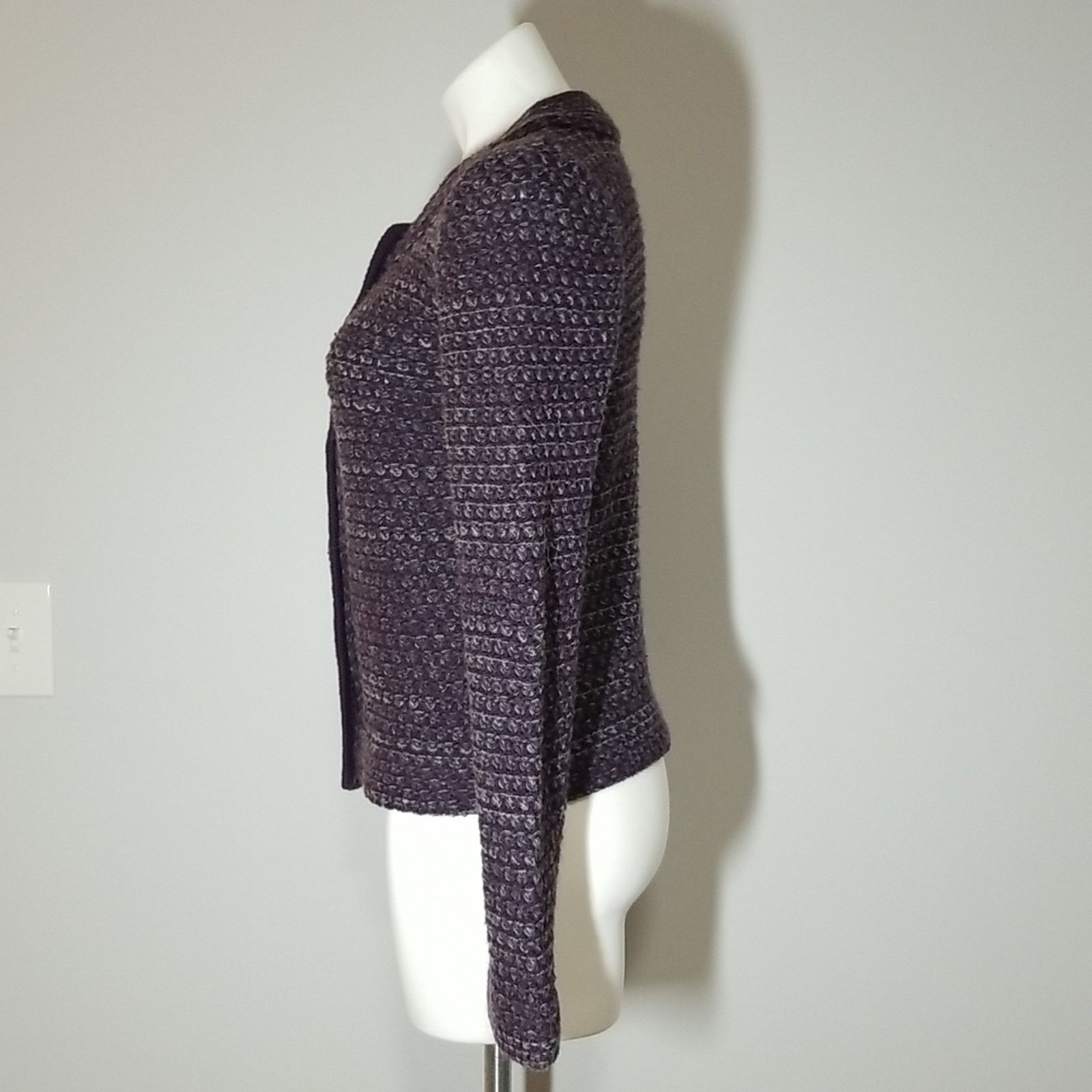 Other Christopher & Banks Purple Knit Cardigan Sweater Size S / US 4 / IT 40 - 3 Thumbnail