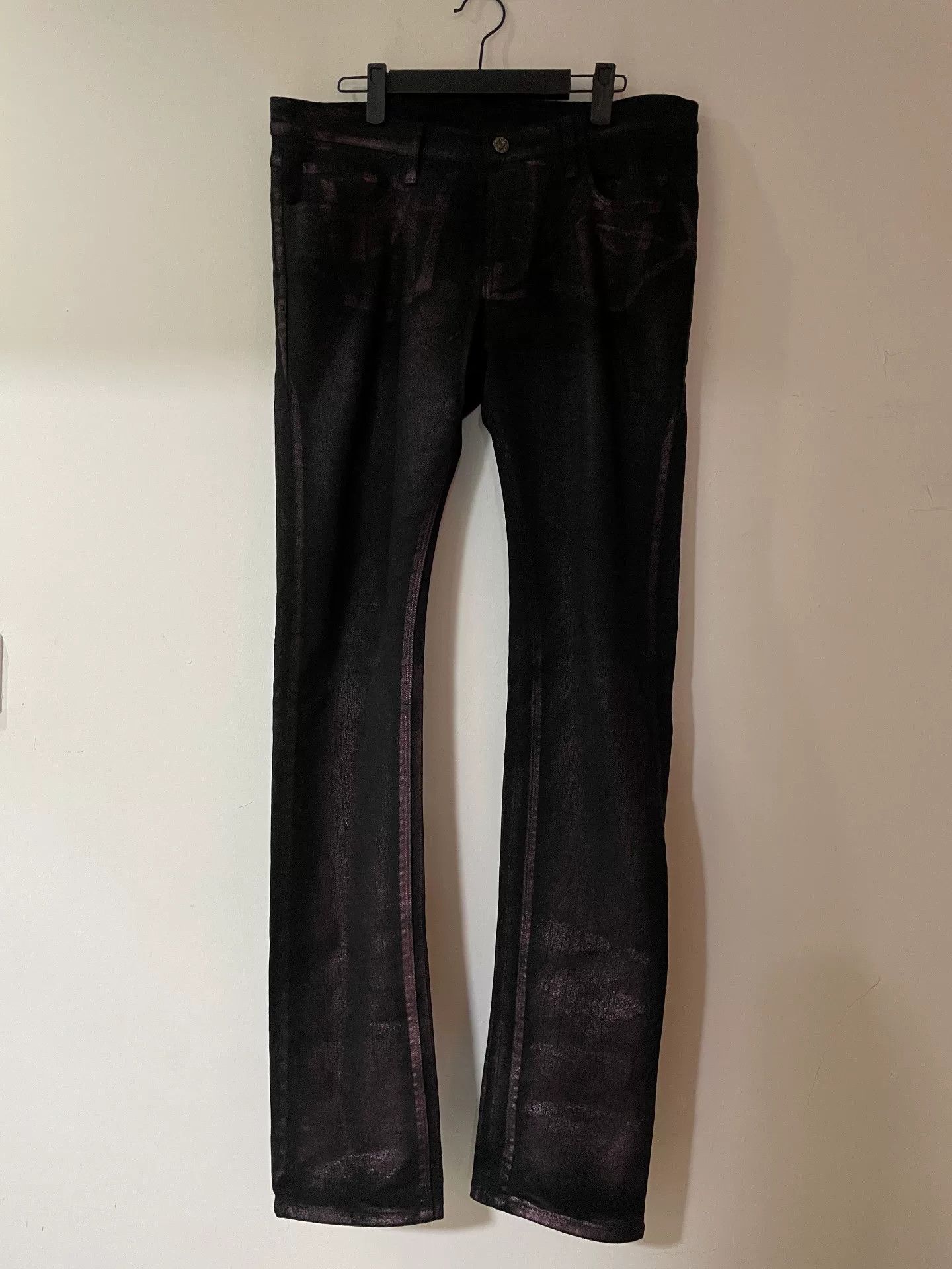 Gucci gucci waxed burgundy fitted jeans size 48 Size US 34 / EU 50 - 1 Thumbnail